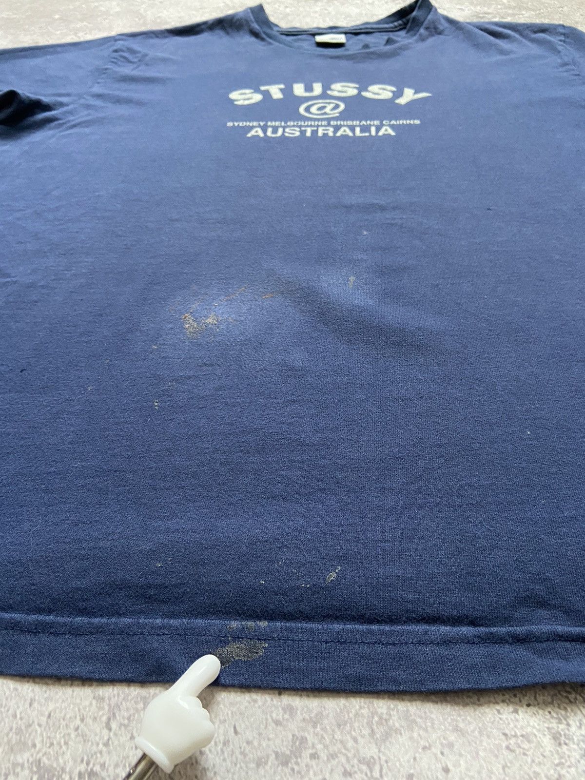 Stussy Vintage Stussy Australia Big Logo T-Shirt Skateboard Size L Size US L / EU 52-54 / 3 - 5 Thumbnail