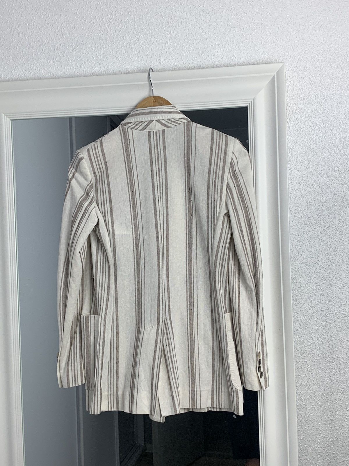 Max Mara Max Mara Blazer Linen Jacket Max Mara Striped Blazer Size:6 Size M / US 6-8 / IT 42-44 - 12 Thumbnail