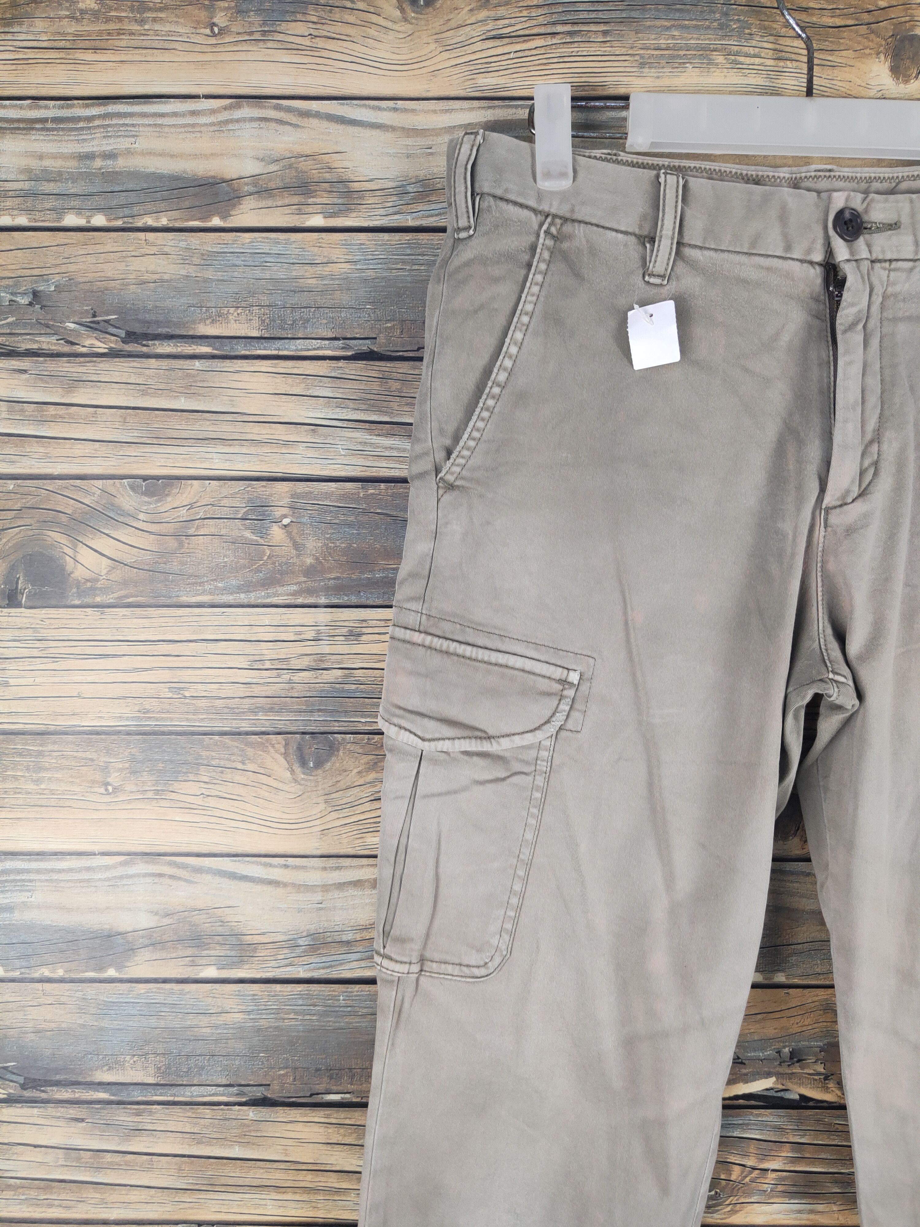 Japanese Brand DL Uniqlo Beige Multipocket Tactical Cargo Pants #1580 Size US 31 - 3 Thumbnail
