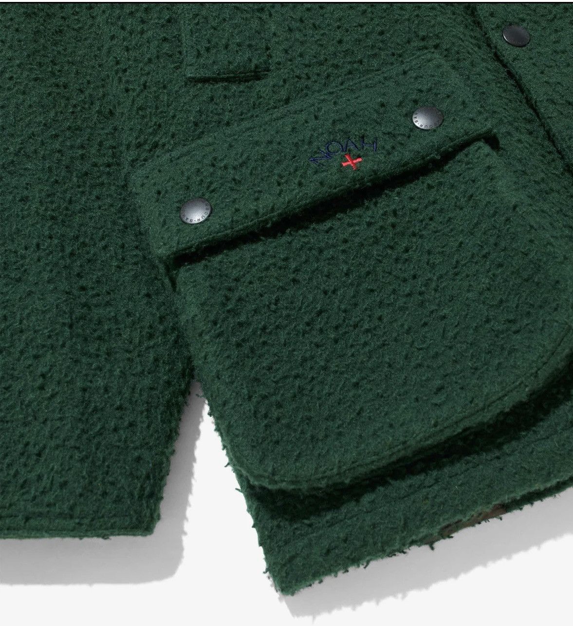 Barbour × Noah Noah X Barbour Wool Teddy Bedale Jacket Size US L / EU 52-54 / 3 - 8 Thumbnail