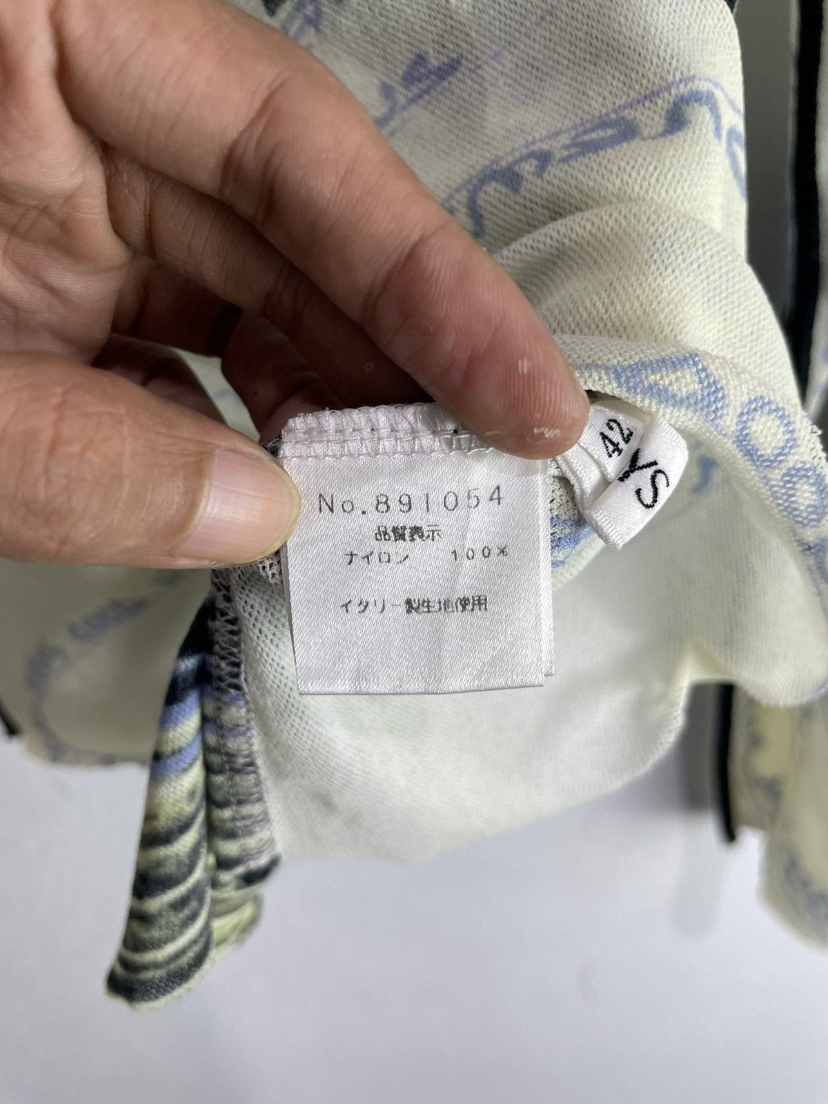 Japanese Brand Mysnc Transparent Mesh Top longsleeve Jpg style Size M / US 6-8 / IT 42-44 - 6 Thumbnail