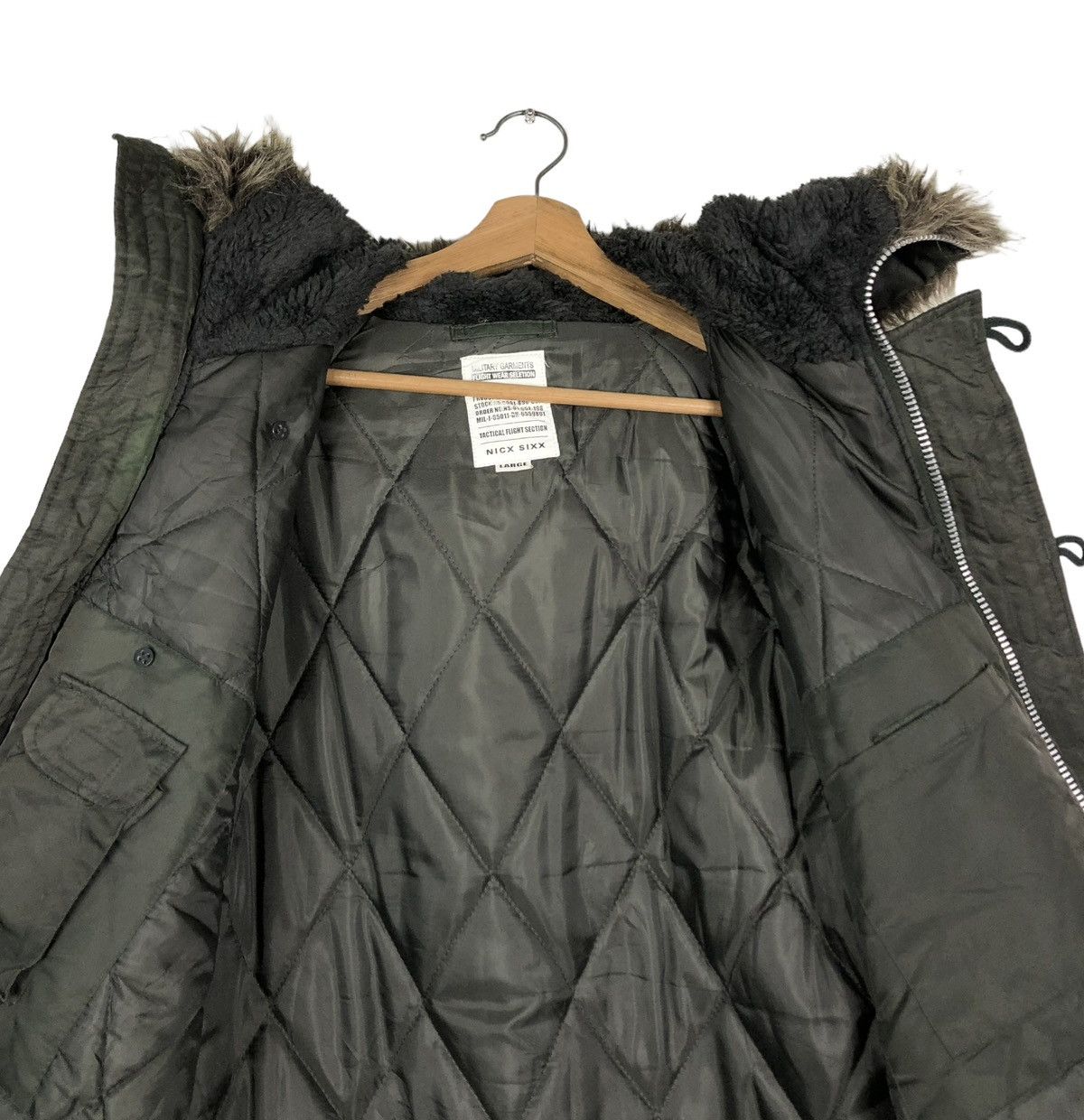 Japanese Brand 🔥VINTAGE PARKA PARACHUTE JACKET MILITARY NICX SIXX MINK FUR Size US L / EU 52-54 / 3 - 14 Thumbnail