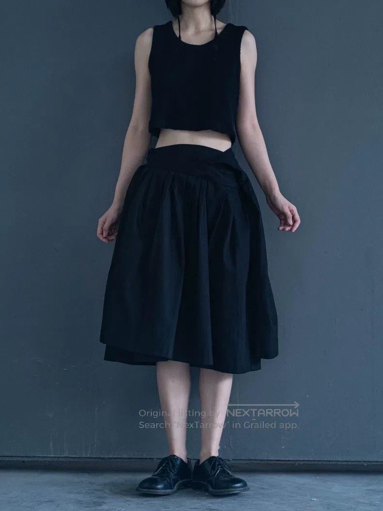 Junya Watanabe Junya Watanabe size XS Black wrap-around half skirt Size 22" - 1 Thumbnail
