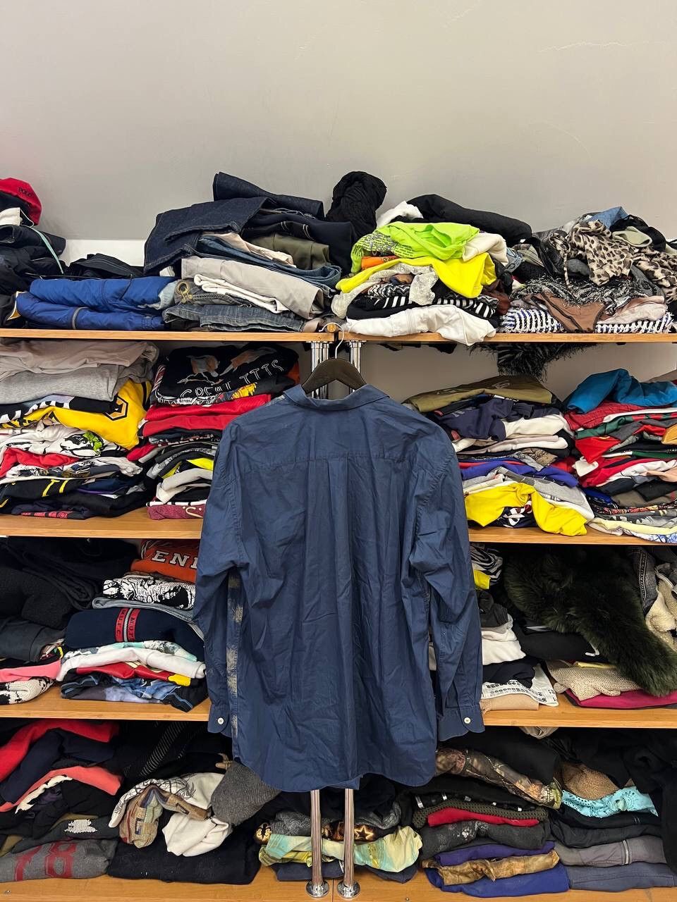 Other Avant Garde Graphic Y2K Multilogo Blue Lux Shirt Button Ups Size US L / EU 52-54 / 3 - 9 Thumbnail
