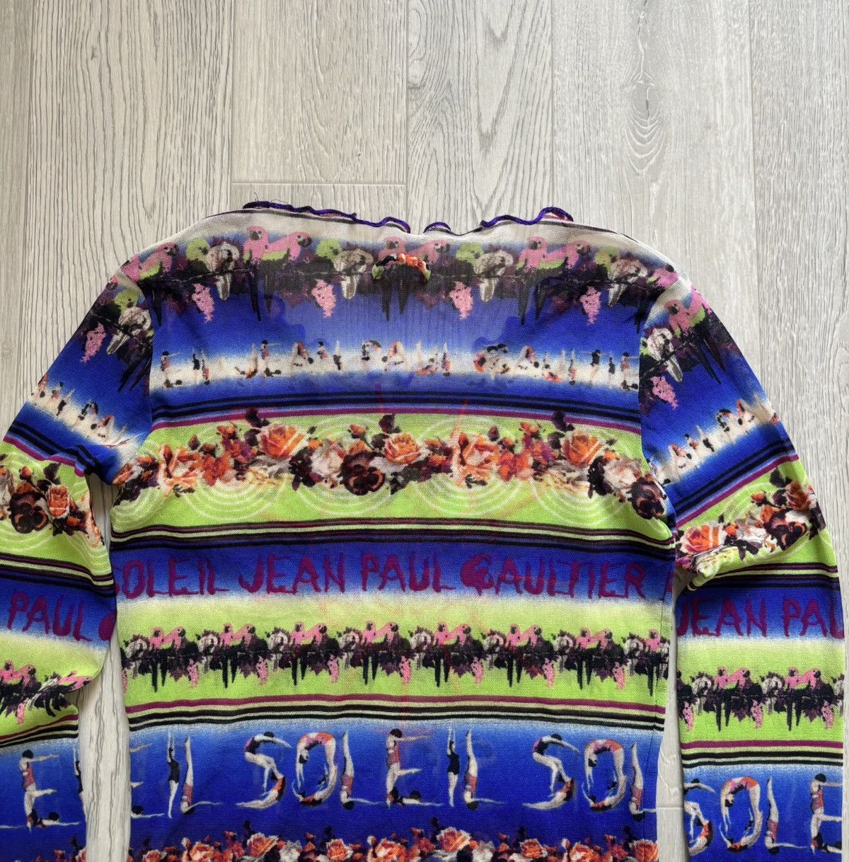Jean Paul Gaultier × Vintage Archive Jean Paul Gaultier Soleil Printed Mesh Top Size S / US 4 / IT 40 - 8 Thumbnail