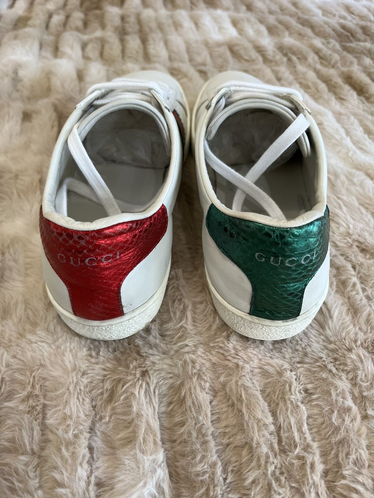 Gucci Ace Embroidered Ladybug & Pineapple Sneakers