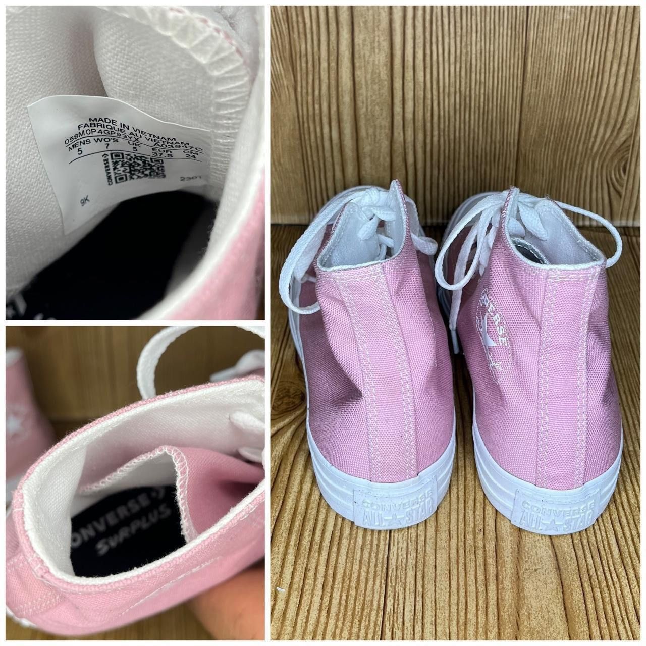 Converse Converse pink high top sneakers custom surplus Size US 7.5 / IT 37.5 - 4 Thumbnail