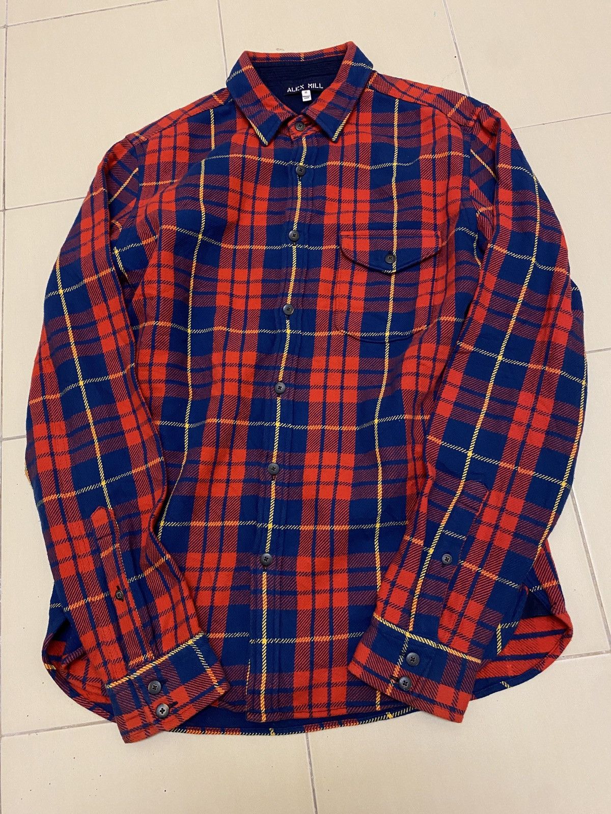 Alex Mill × Flannel Alex Mill Heavy Cotton Flannel Shirt Size US M / EU 48-50 / 2 - 1 Thumbnail