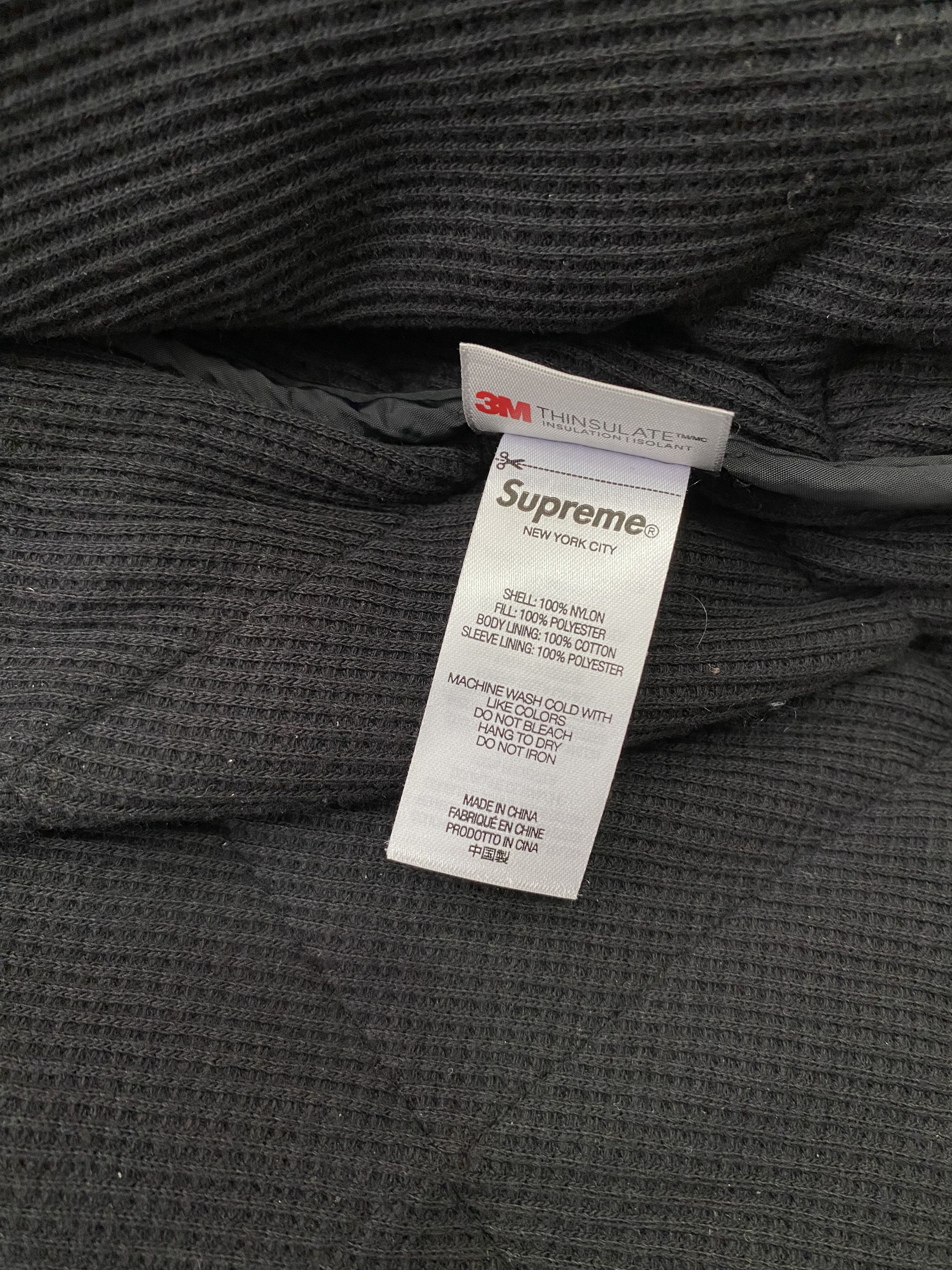 Supreme Supreme Quit Your Job Quilted Work Jacket Black Size US S / EU 44-46 / 1 - 7 Thumbnail