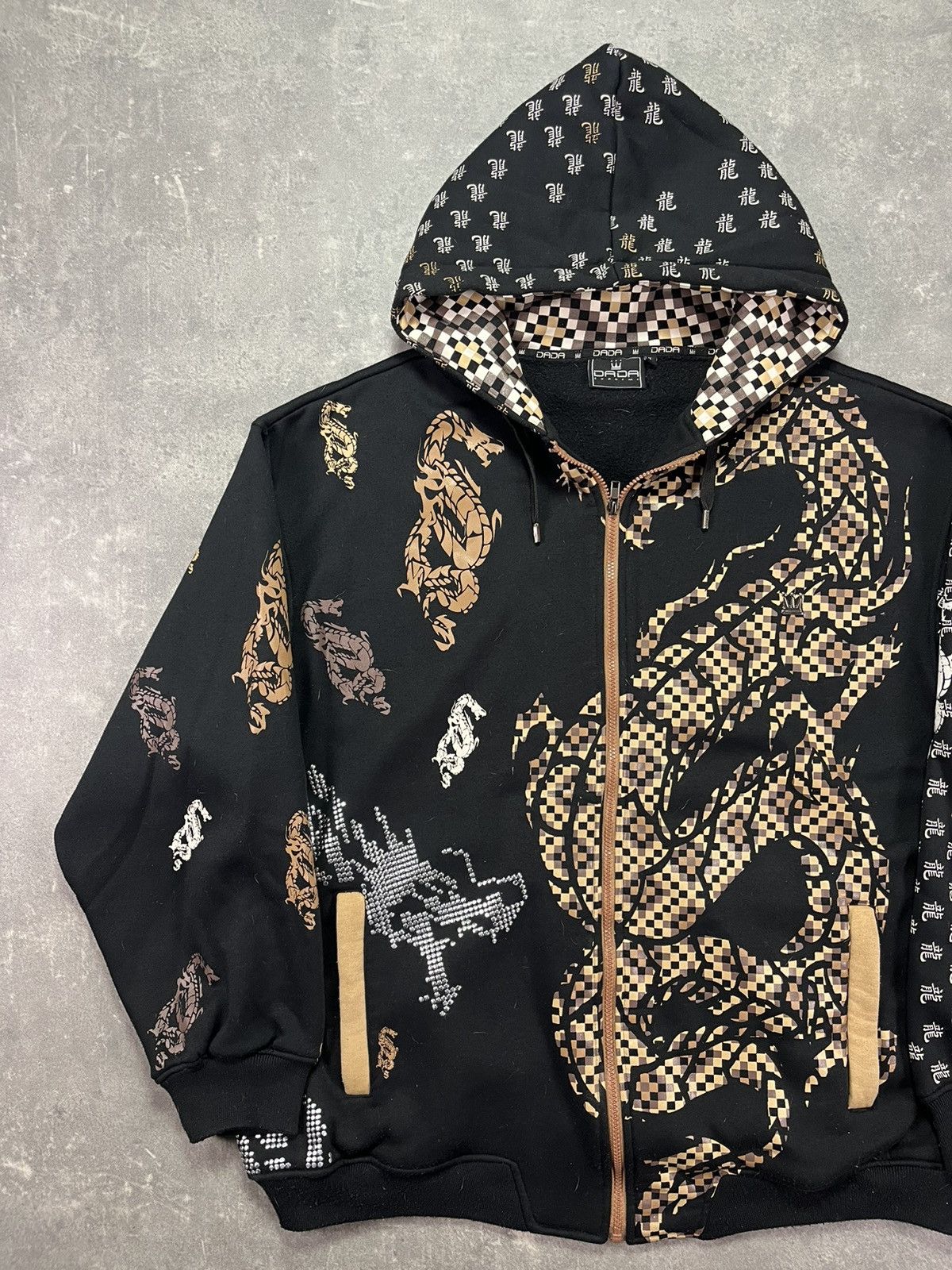 Damani Dada Dada Supreme Dragon Japanese Themes AOP Baggy Zip Hoodie XL Size US XL / EU 56 / 4 - 3 Thumbnail