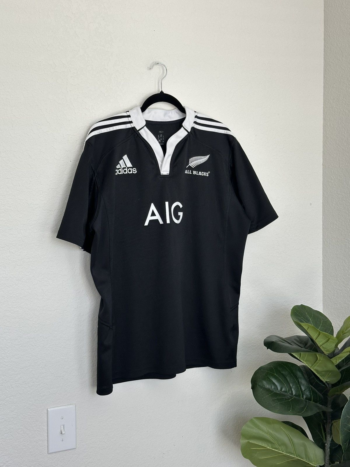 Adidas Adidas New Zealand All Blacks Home Rugby Jersey Size XL Size US XL / EU 56 / 4 - 1 Thumbnail
