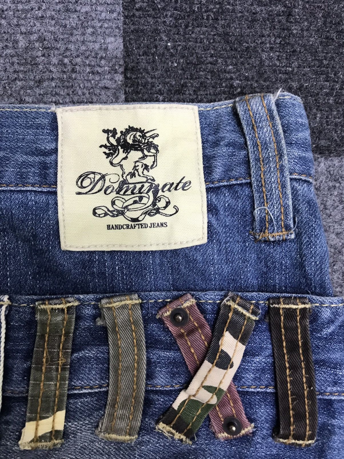 Japanese Brand 💥ARCHIVAL💥Dominate Double Waist Stone Wash Denim F450 Size US 34 / EU 50 - 15 Thumbnail