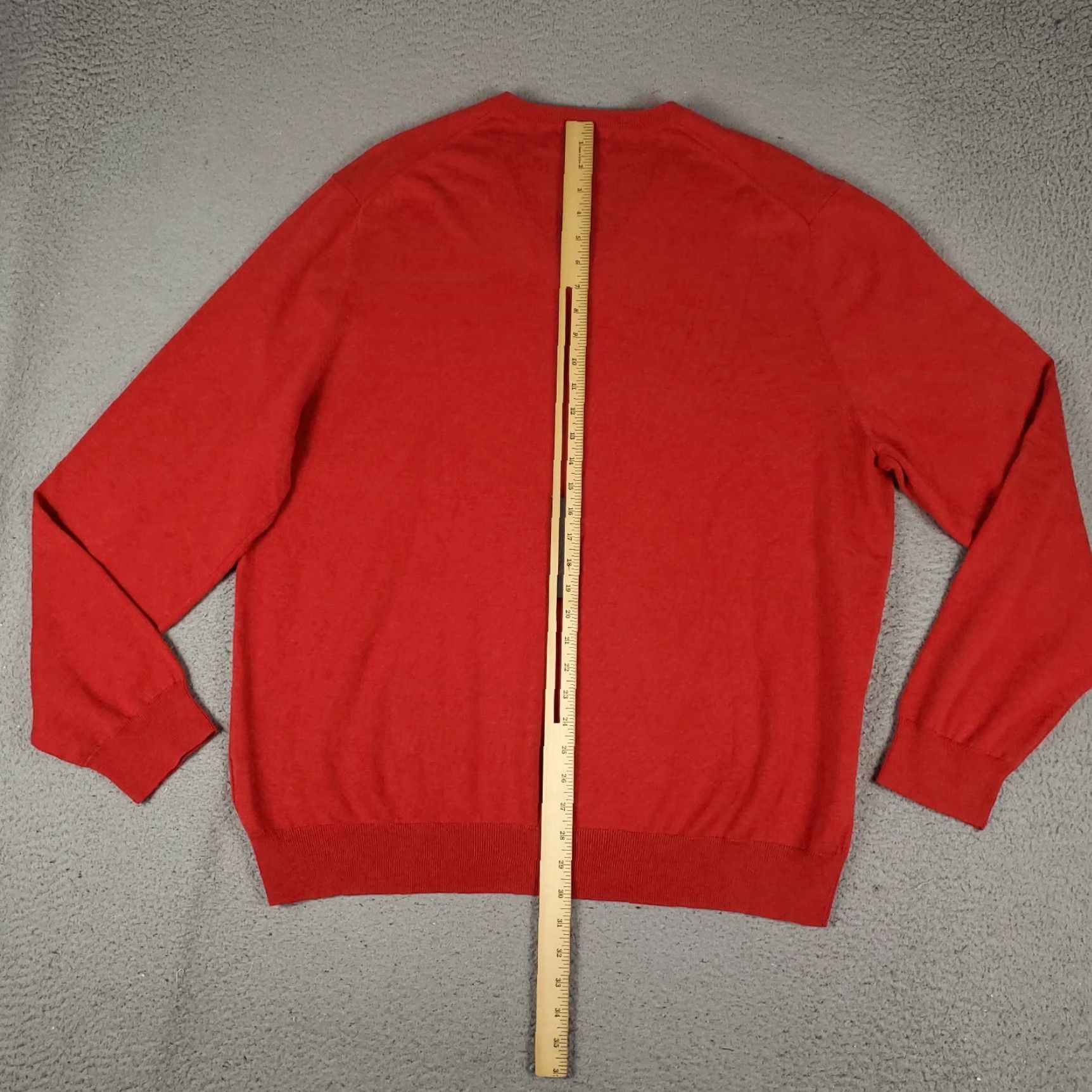 Brooks Brothers VINTAGE Brooks Brothers Sweater Mens Size 2XL Red Knit V-Neck Pullover Shirt Casual Winter Size US XXL / EU 58 / 5 - 5 Thumbnail