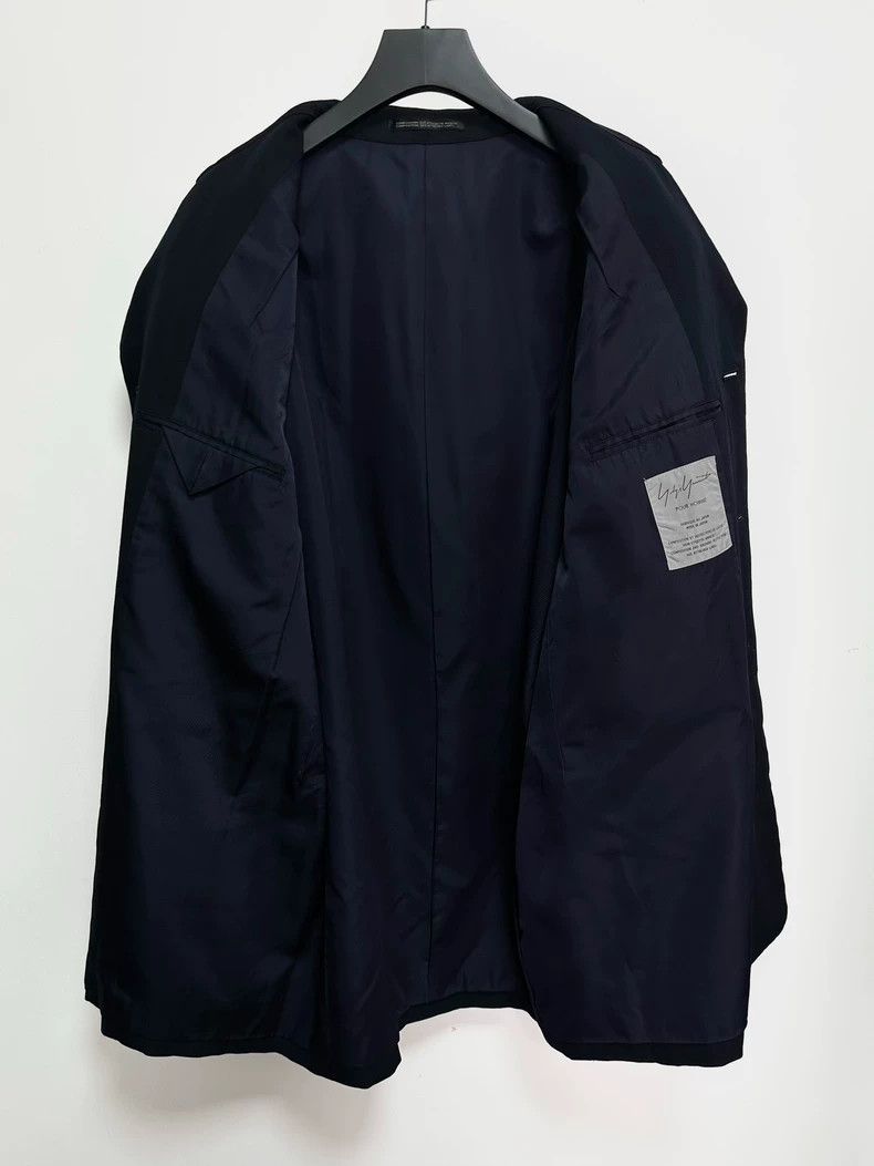 Yohji Yamamoto 93aw striped shape-collar jacket 2505-Nextar