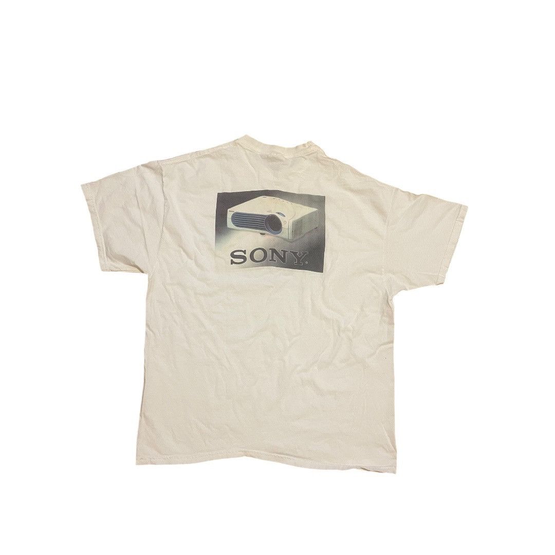 Vintage Vintage 90s White Pro Video Sales Company Sony Men Tee Sz XL Size US XL / EU 56 / 4 - 6 Thumbnail