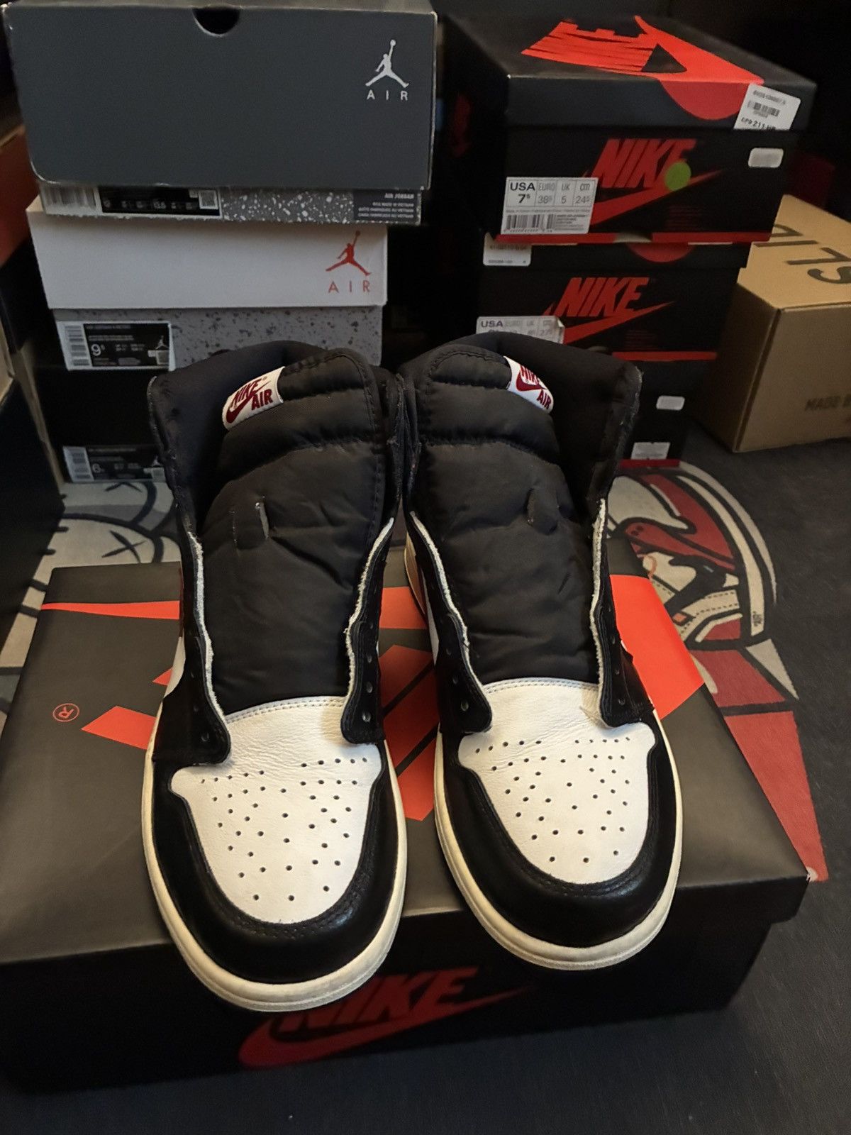 Jordan Brand Jordan 1 black gym red Size US 10 / EU 43 - 4 Thumbnail