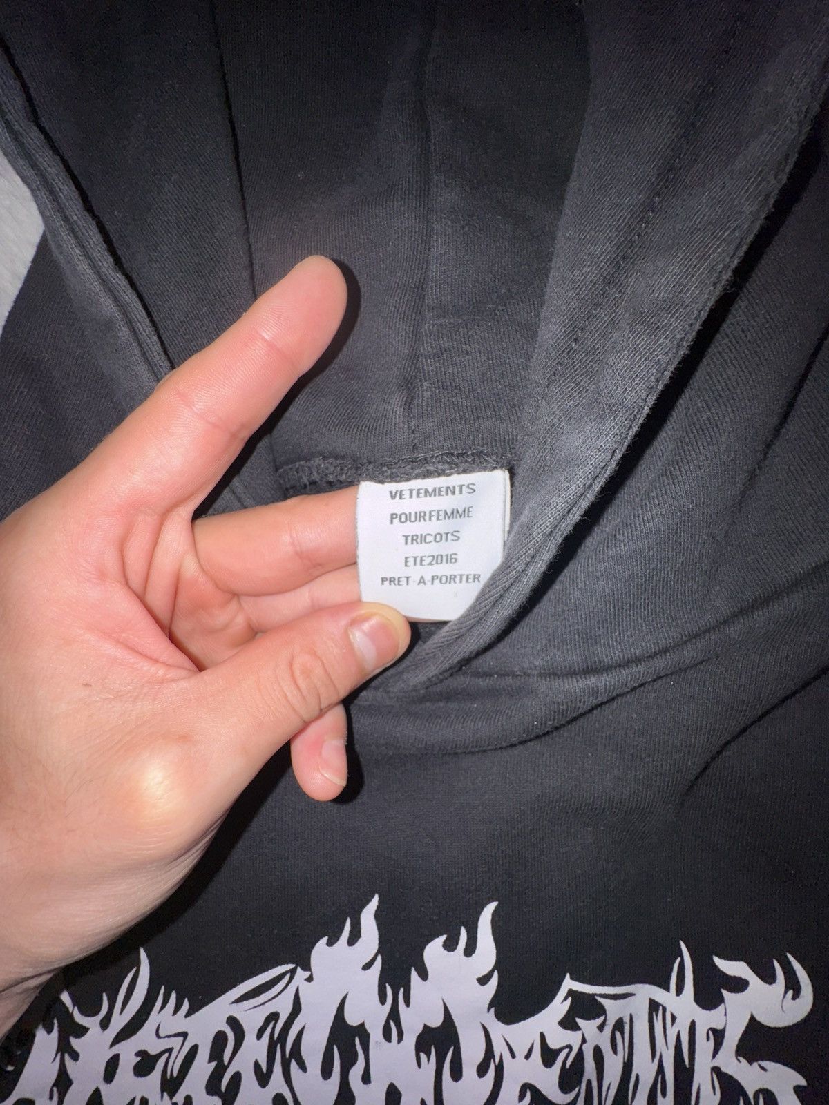 Vetements Total ****ing darkness hoodie Size S / US 4 / IT 40 - 5 Thumbnail