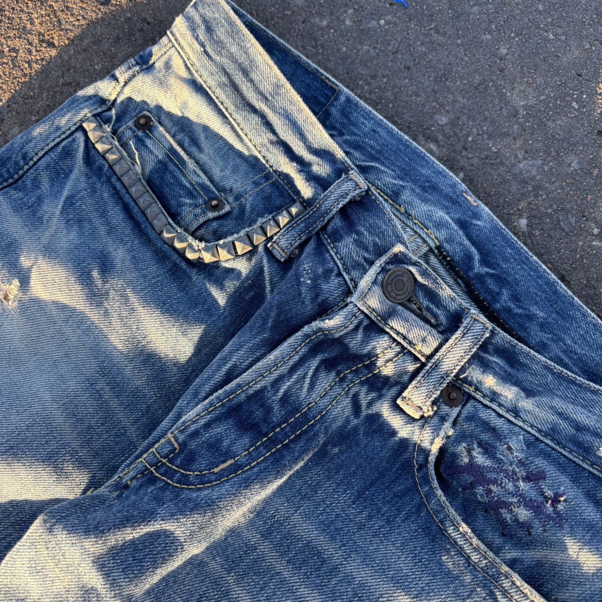Hysteric Glamour Hysteric glamour studded patchwork selvedge denim Size US 29 - 2 Thumbnail