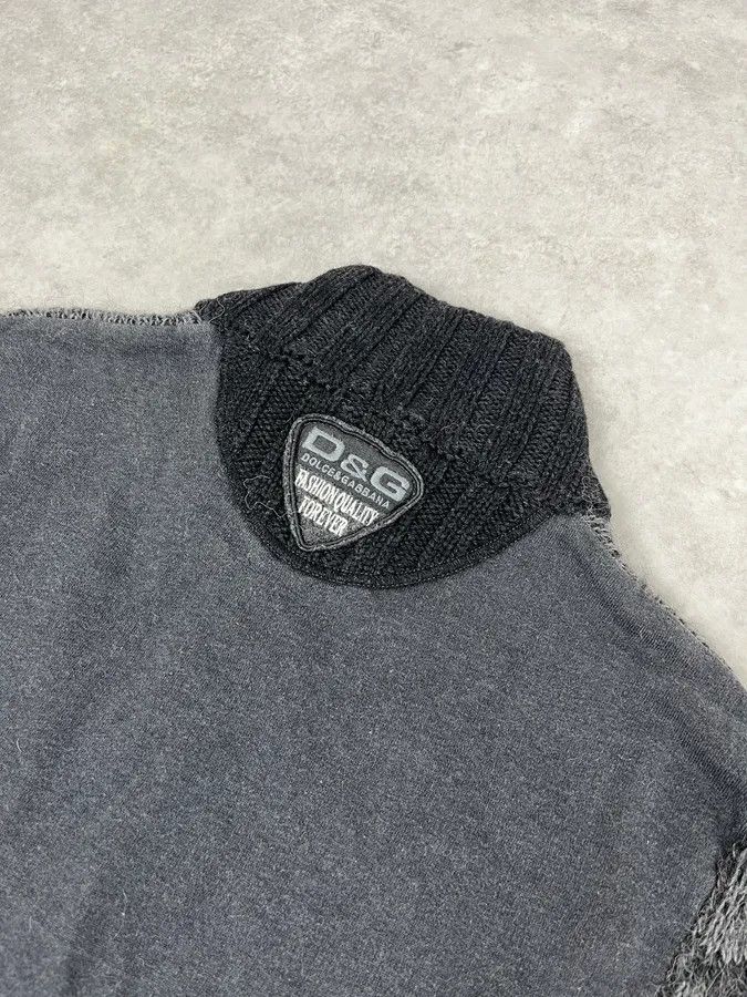 Dolce & Gabbana 2000s Dolce & Gabbana Gradient Grey Wool Zip-Up Sweater Size US M / EU 48-50 / 2 - 8 Thumbnail