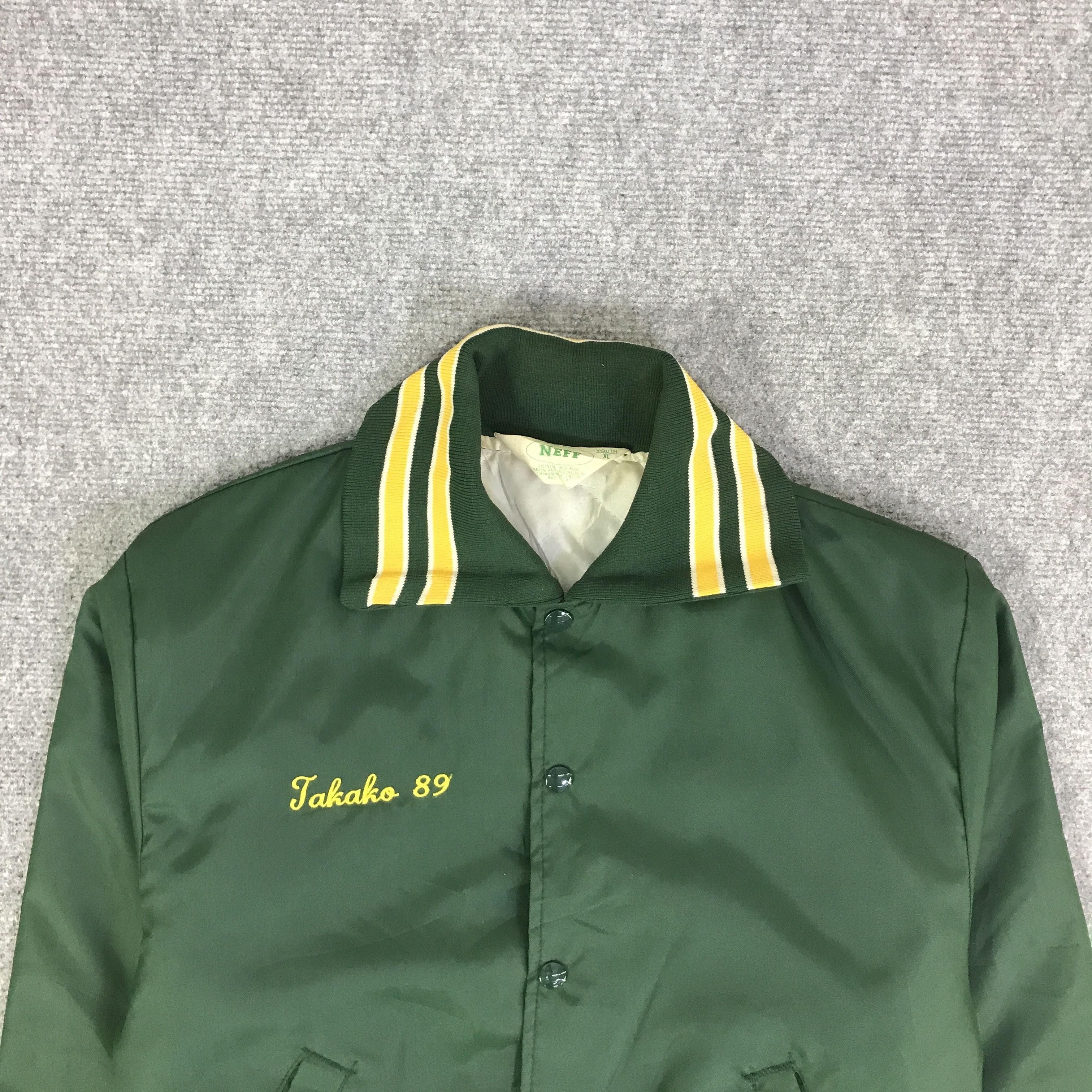 NEFF VINTAGE NEFF VARSITY SNAP BUTTON JAKOKO 89 JACKET K81B2 Size US XL / EU 56 / 4 - 3 Thumbnail