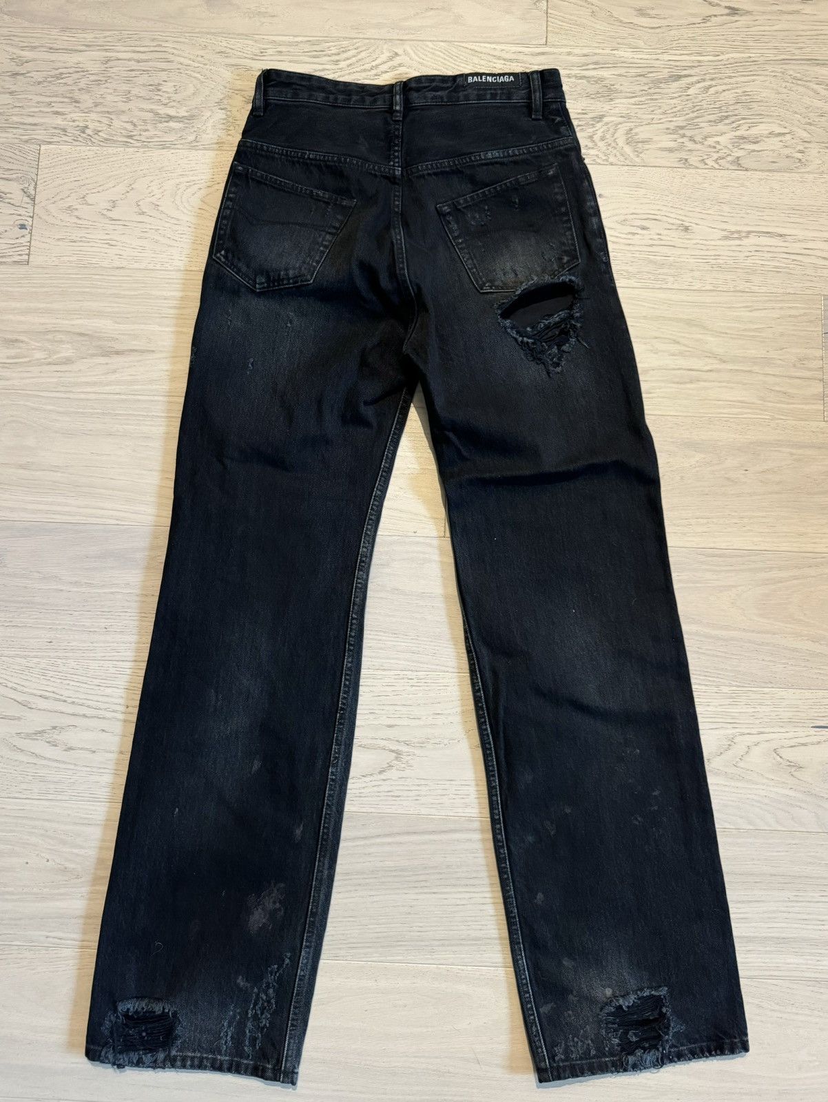 Balenciaga Balenciaga Mud Destroyed Jeans Size US 28 / EU 44 - 4 Thumbnail