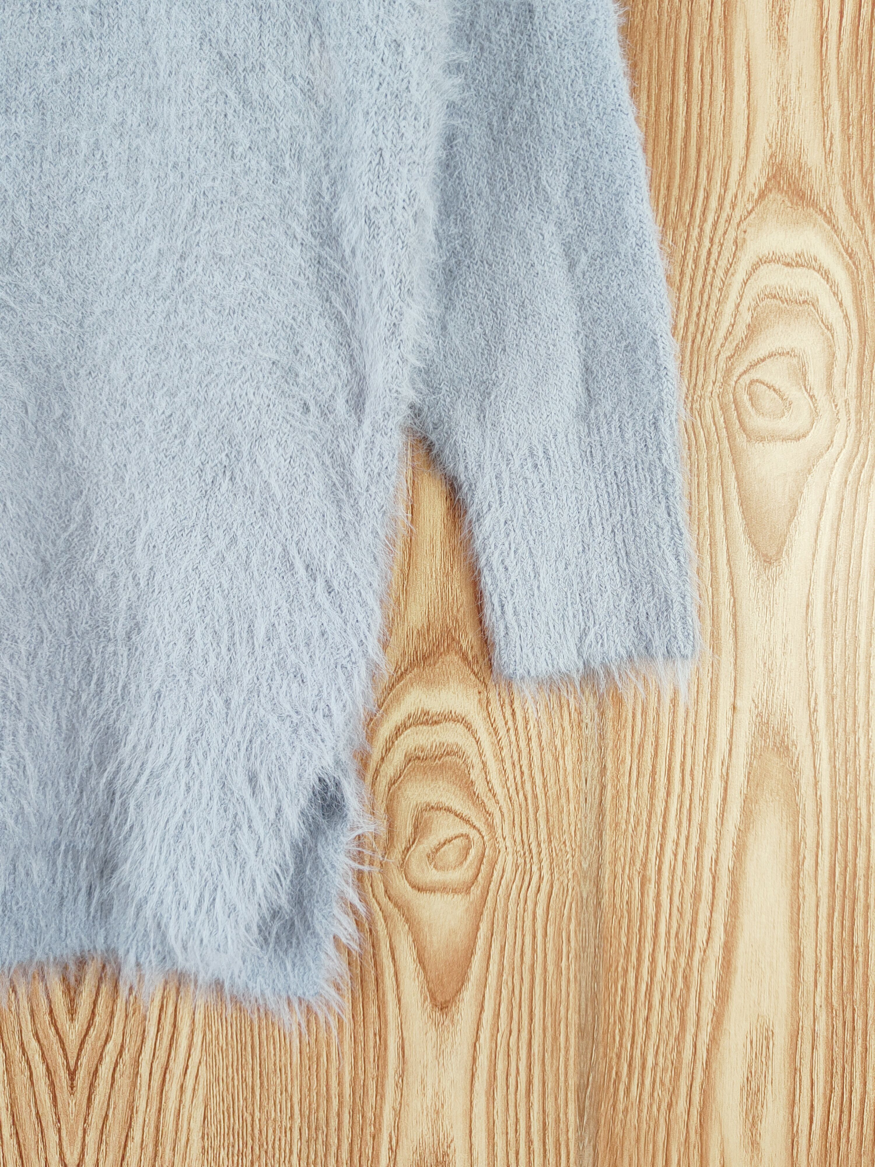 Japanese Brand × Vintage COOL DESIGN by Glacier Blue Fur Mohair Knitwear Size M / US 6-8 / IT 42-44 - 6 Thumbnail