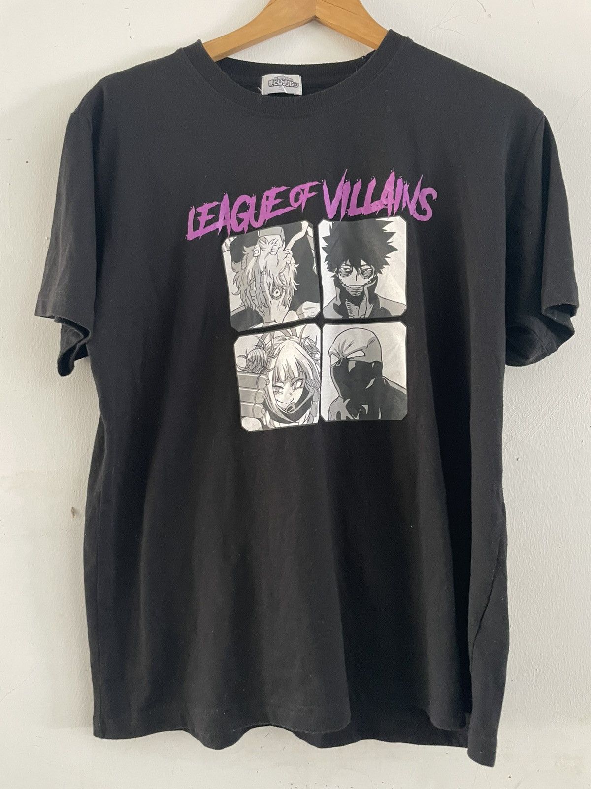 Anime Vintage My Hero Academia League Of Villains Anime Tee Size US L / EU 52-54 / 3 - 9 Thumbnail