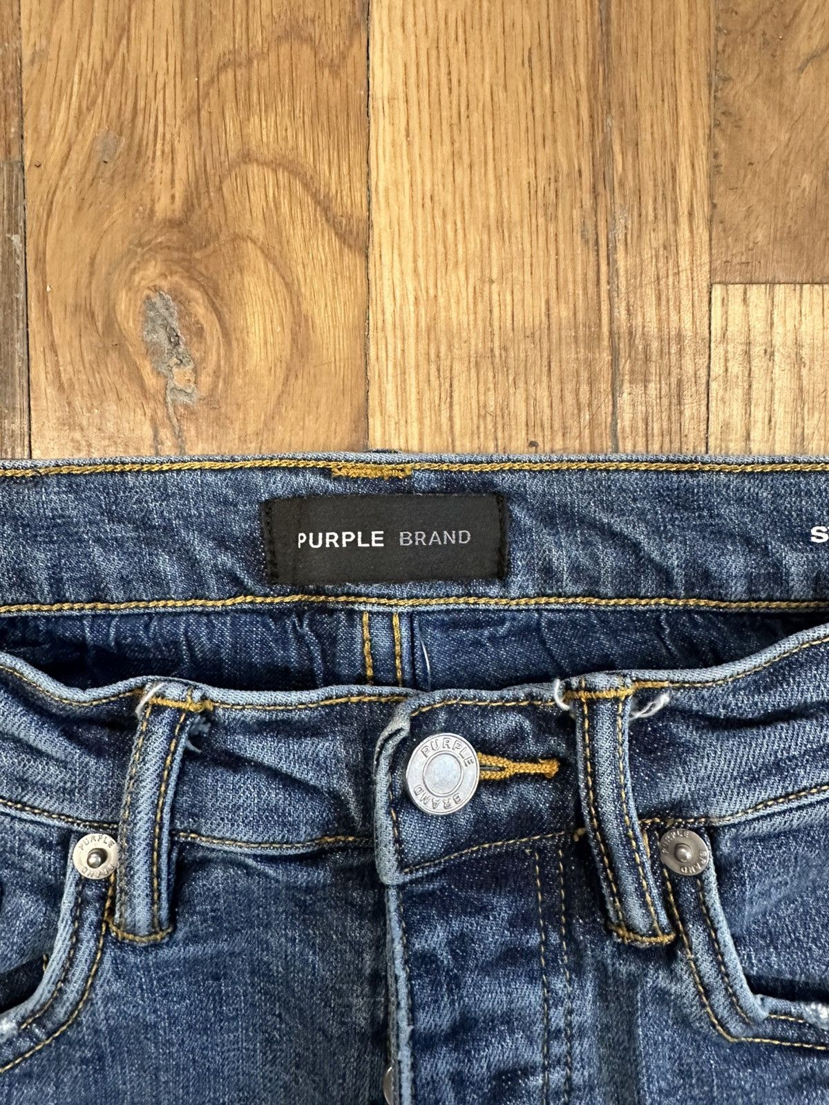Purple Brand Purple Brand Plain Dark Blue Denim Jeans Size 30 Size US 30 / EU 46 - 3 Thumbnail