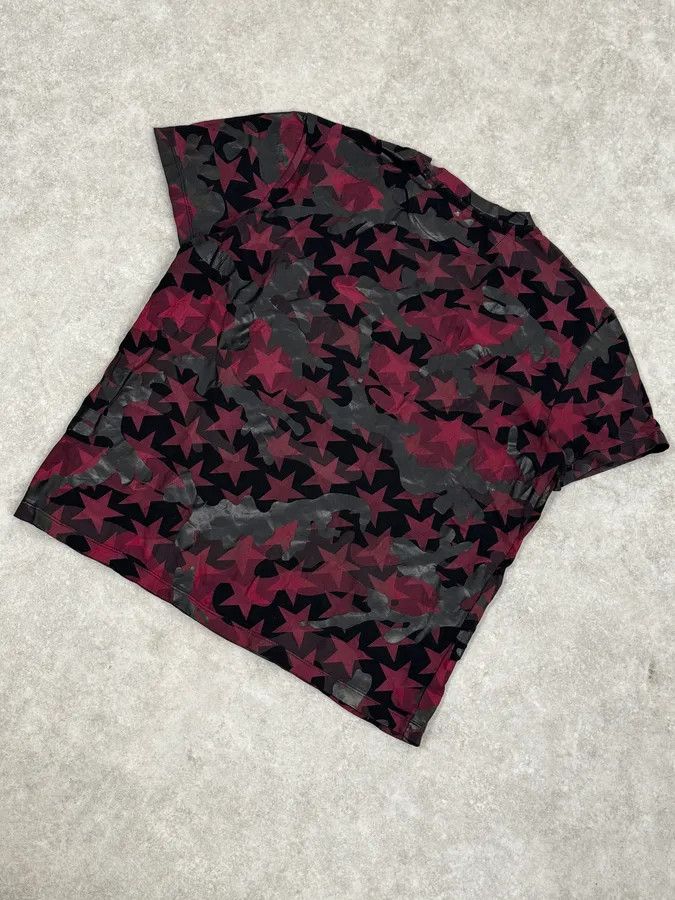 Valentino Valentino Black & Red Star Camo T-Shirt Size US S / EU 44-46 / 1 - 6 Thumbnail