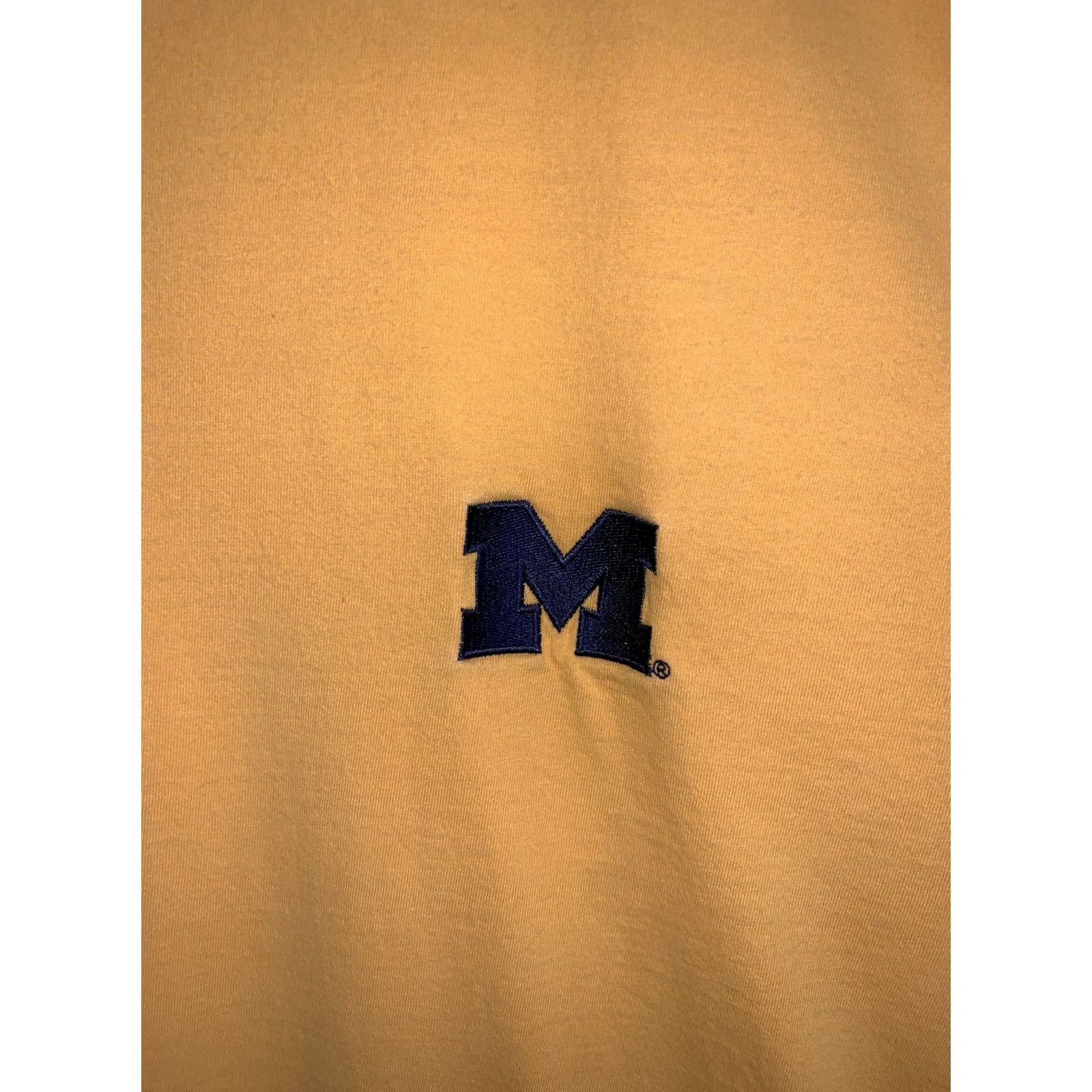 Starter VINTAGE Starter University Of Michigan Yellow Embroidered Logo T Shirt L Mens Size US L / EU 52-54 / 3 - 2 Thumbnail