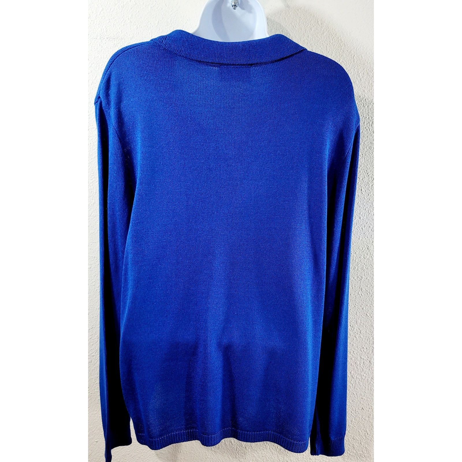 Other Philippe Marques Blue Knitted Sweater Rhinestones Top 14 Size XL / US 12-14 / IT 48-50 - 3 Thumbnail