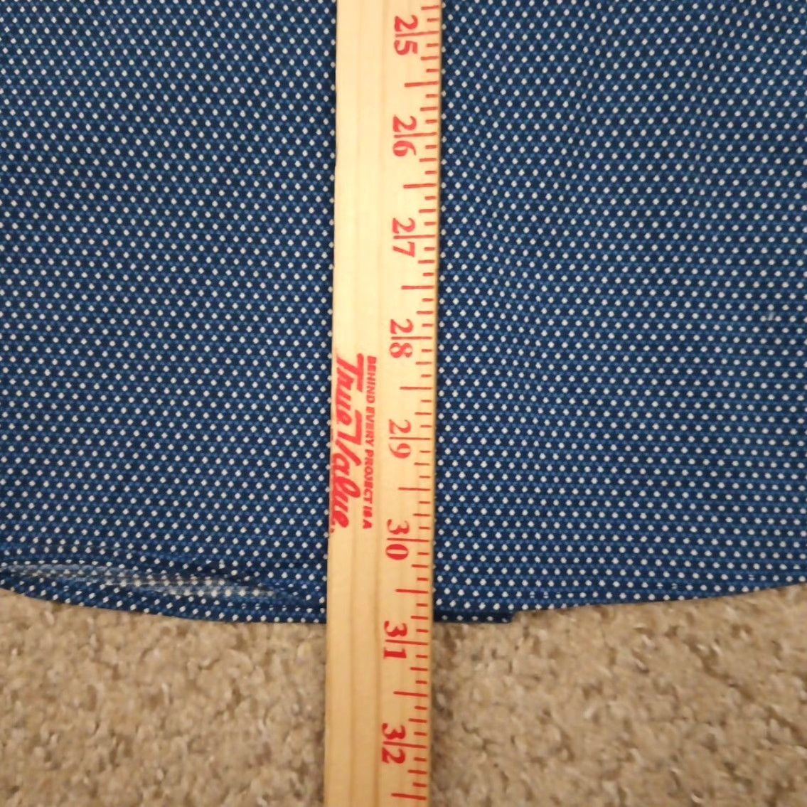 Apt. 9 Apt. 9 Shirt Mens 16.5 Slim Blue Geometric Long Sleeve Button Up Stretch Size US XL / EU 56 / 4 - 7 Thumbnail