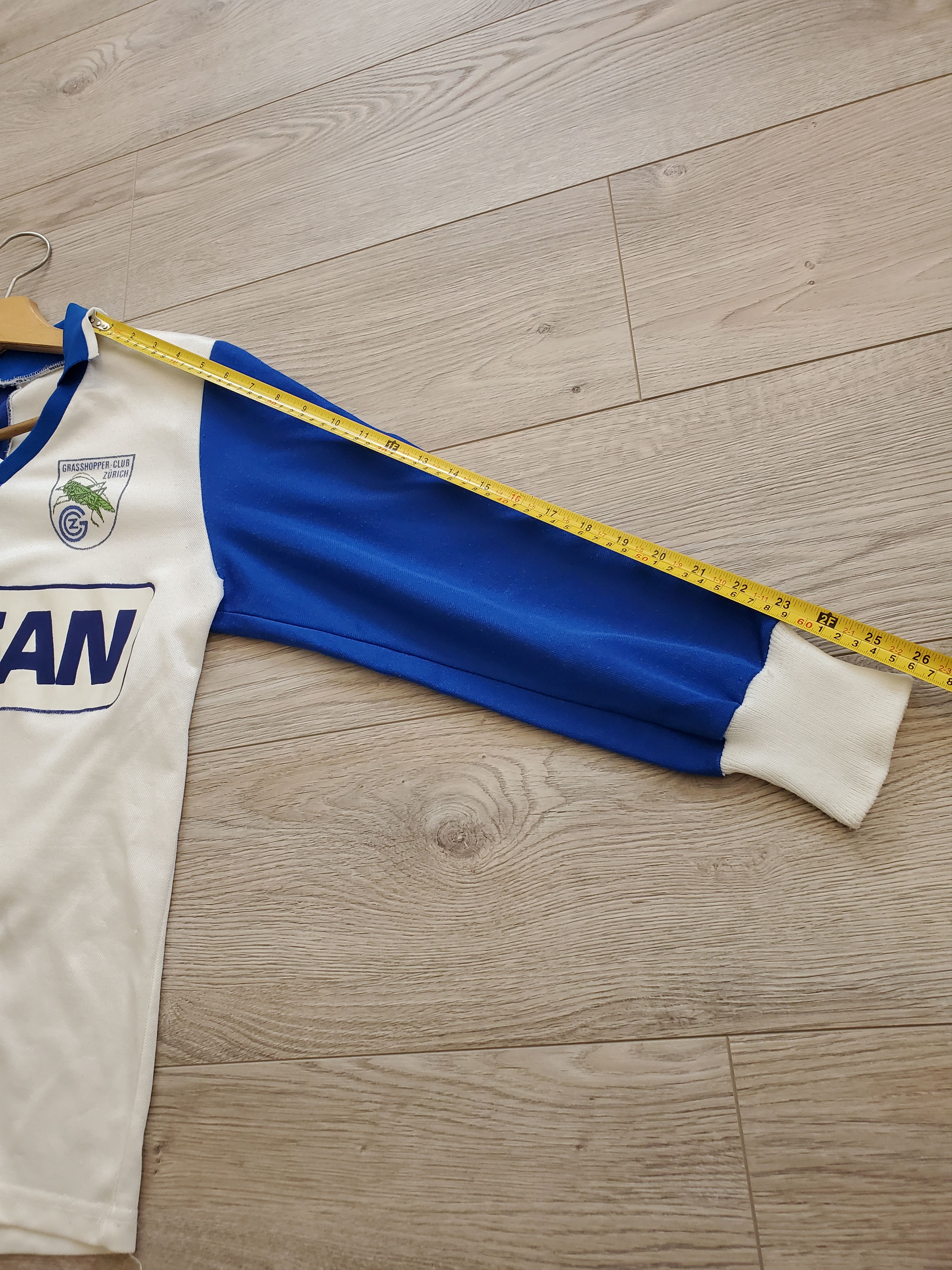 Vintage Adidas Grasshoppers Club Zurich 90s Home Long Sleeve S Size US S / EU 44-46 / 1 - 12 Thumbnail
