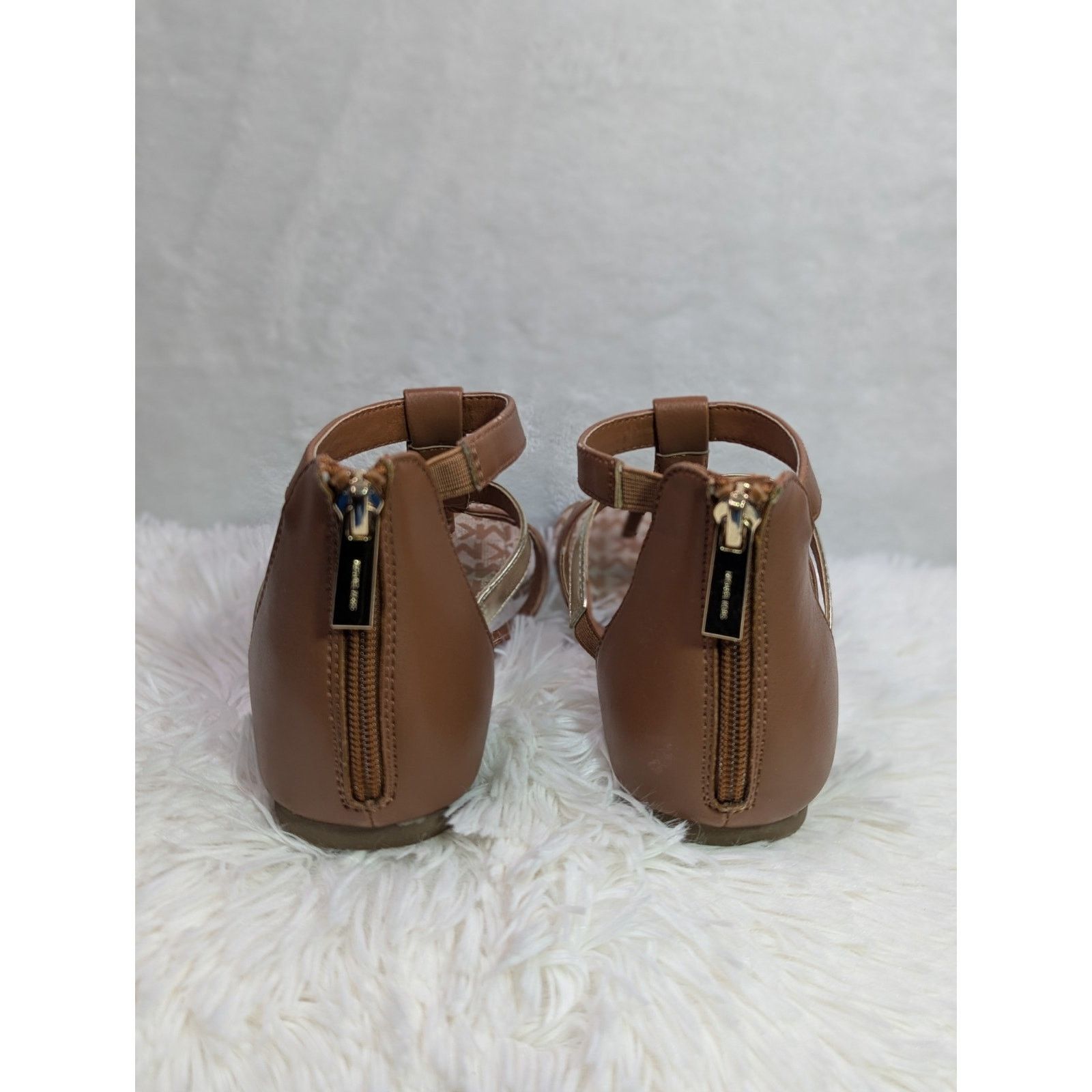 Michael Kors Michael Kors Jamie Flat Gladiator Sandals Brown 4 Size US 4 / IT 34 - 4 Thumbnail