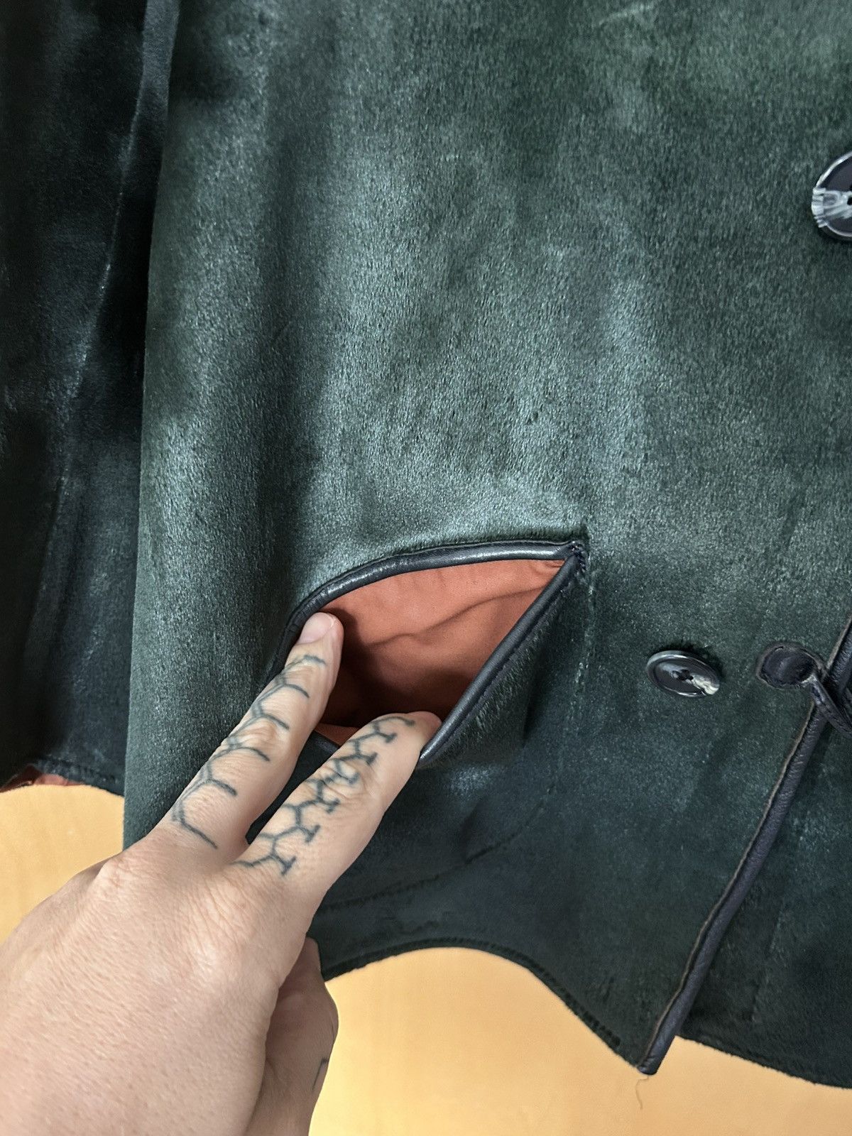 Other 70’s suede jacket with black leather patches Size US L / EU 52-54 / 3 - 2 Thumbnail