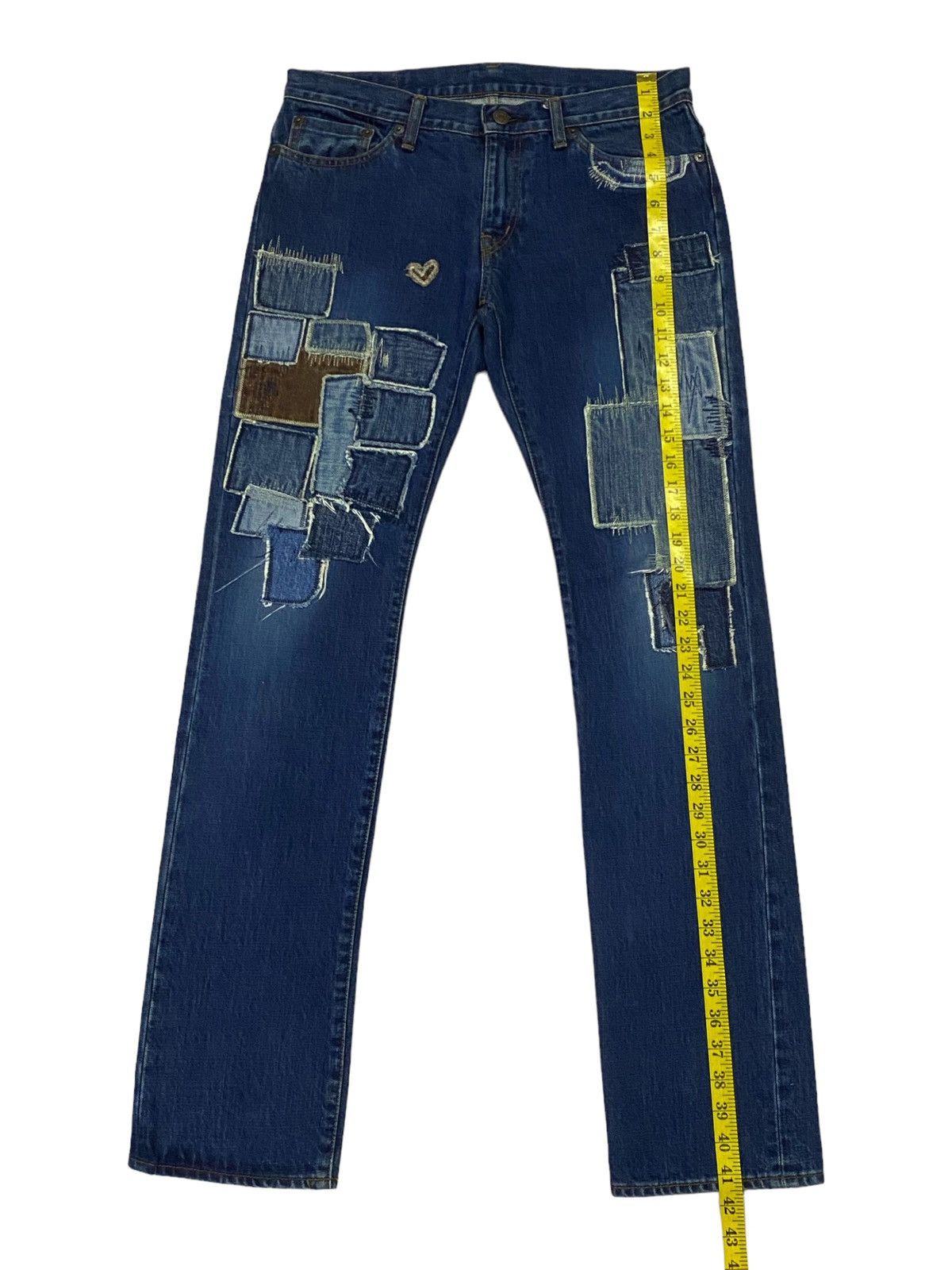 Hysteric Glamour × Japanese Brand Hysteric Glamour Patchwork Denim Pants Size US 30 / EU 46 - 6 Thumbnail