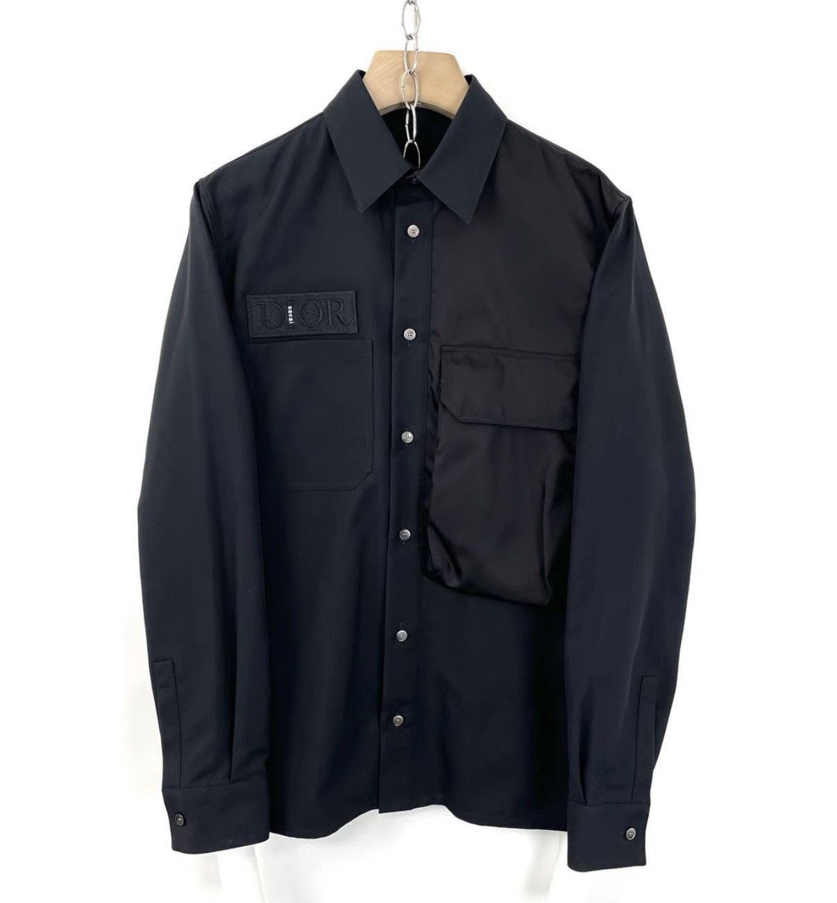 Dior Black Long Sleeve Button-Up Shirt Size US XXS / EU 40 - 1 Thumbnail