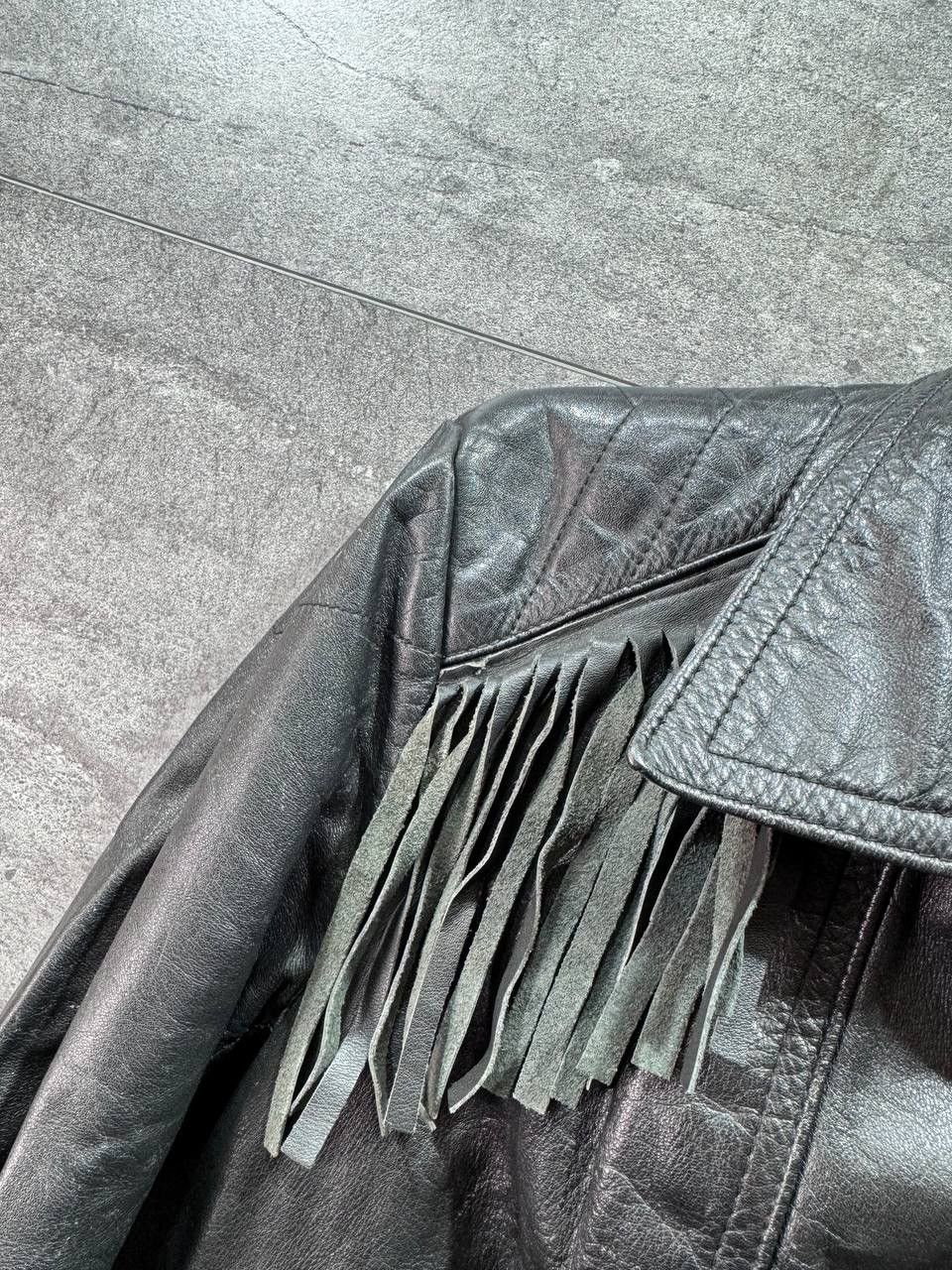 Other Vintage HARRO Leather Biker Jacket Western Moto Belted Rare Size M / US 6-8 / IT 42-44 - 4 Thumbnail