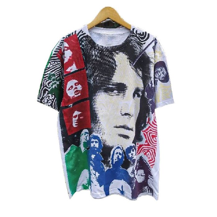 Band Tees The Doors Jim Morrison Allover white Grailed