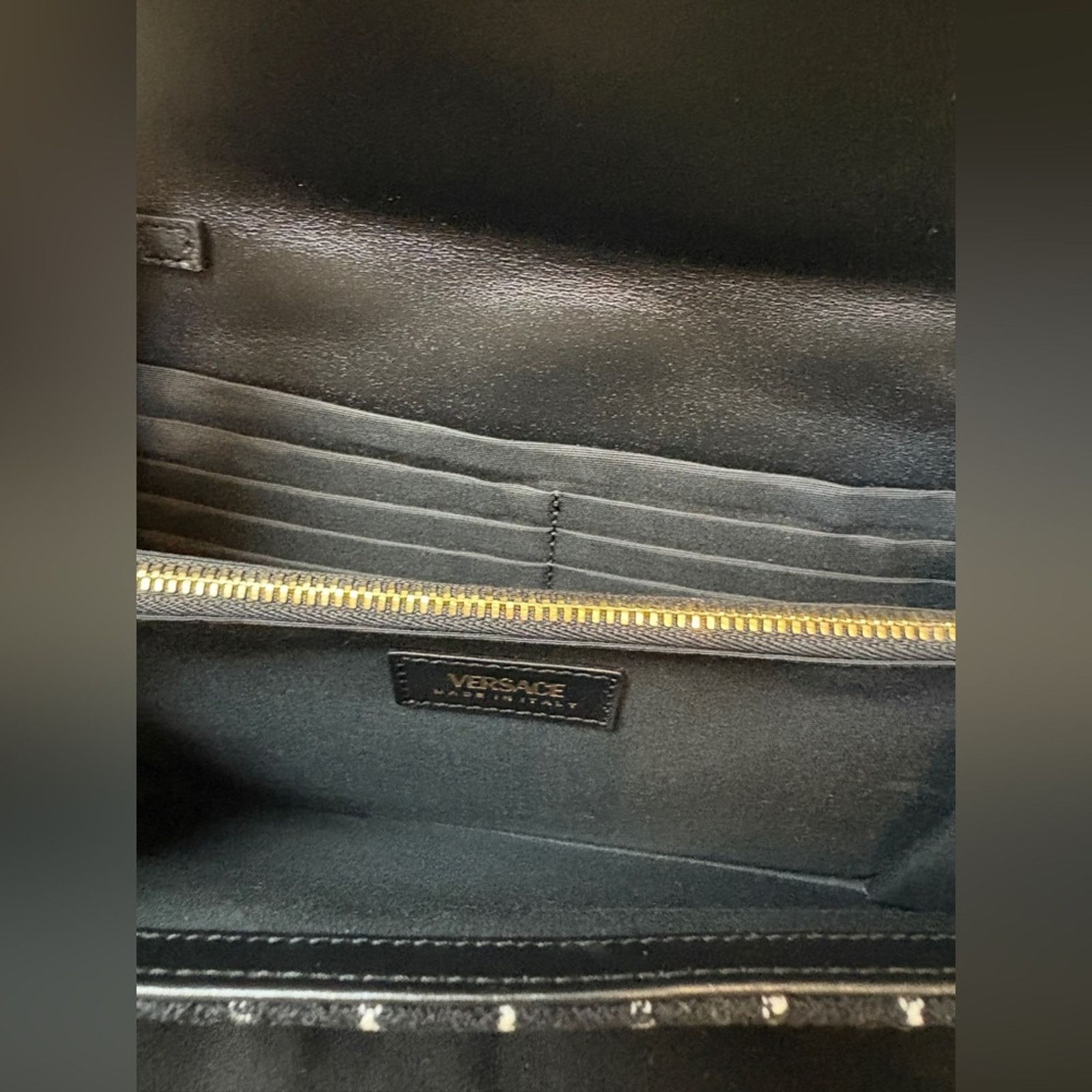 Versace Versace Medusa Black and White Checkered Women's Bag NWT Size ONE SIZE - 7 Thumbnail