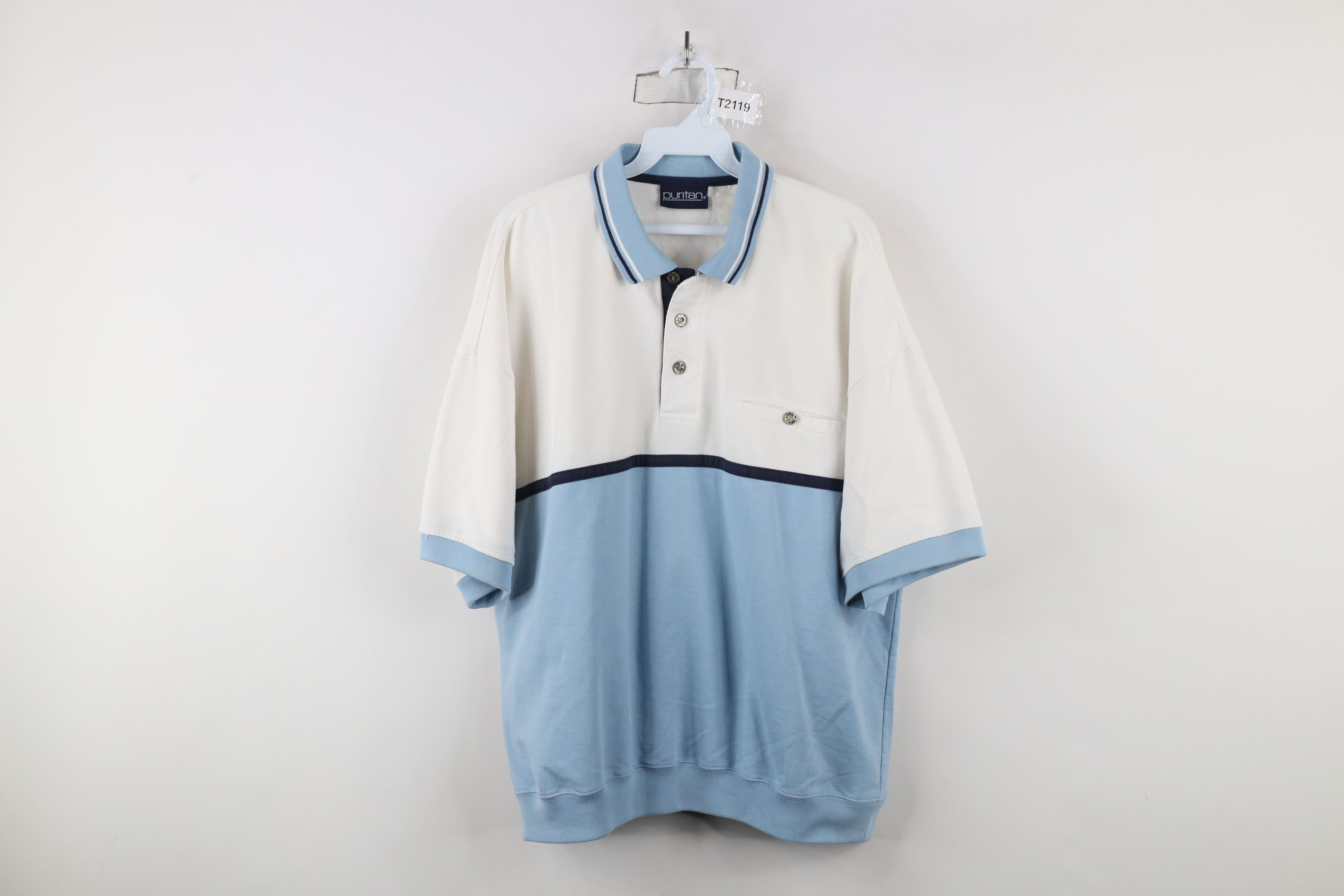 Vintage Vintage 90s Streetwear Collared Short Sleeve Pullover Polo Size US XL / EU 56 / 4 - 1 Thumbnail