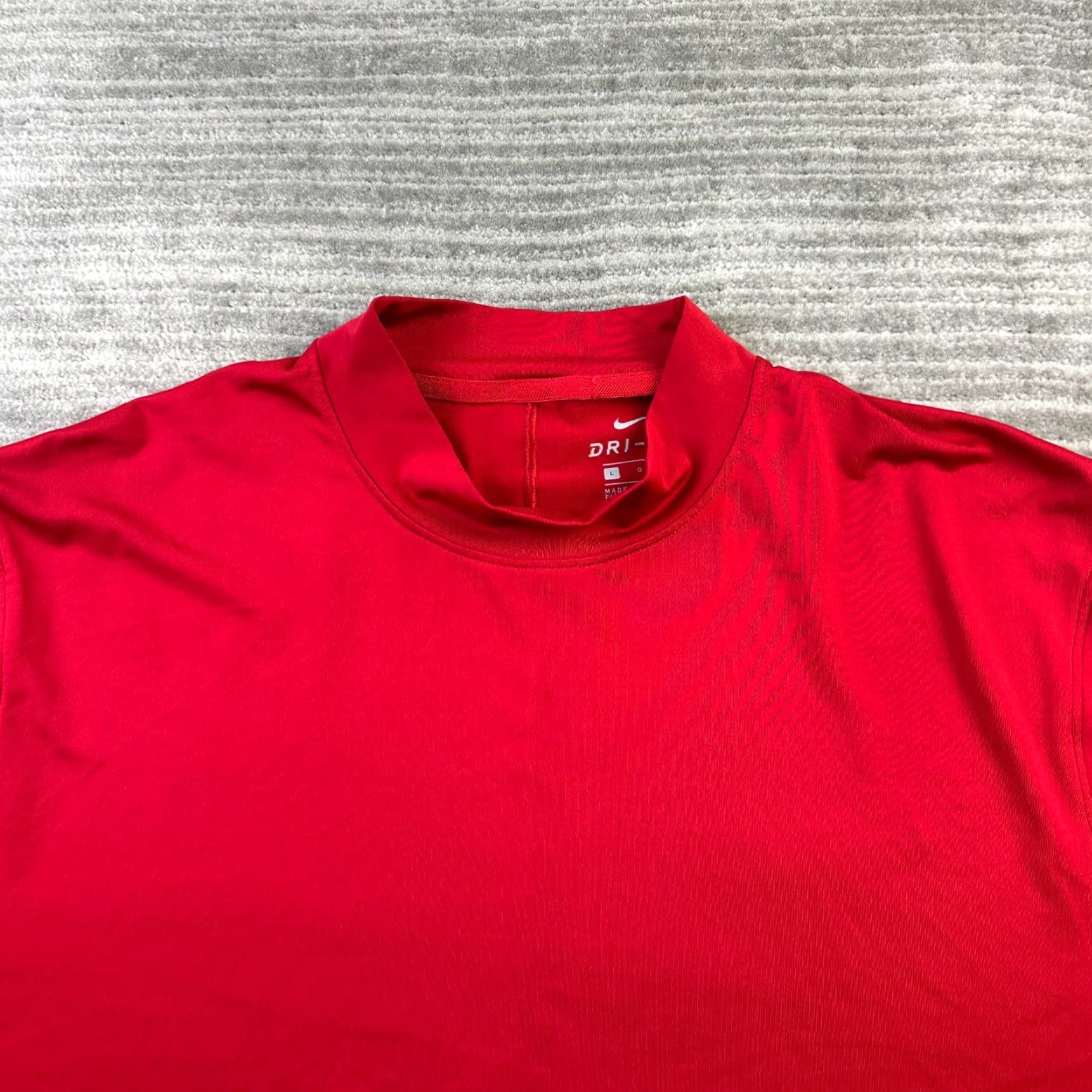 Nike Nike Tiger Woods Polo Shirt Mens Large Red Blade Collar Size US L / EU 52-54 / 3 - 3 Thumbnail