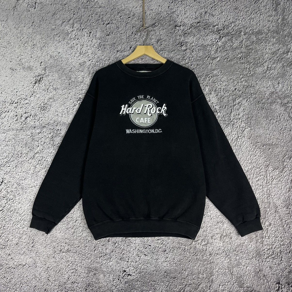 Hard Rock Cafe Vintage 🌎 Hard Rock Cafe Washington D.C. faded sweatshirt Size US M / EU 48-50 / 2 - 3 Thumbnail