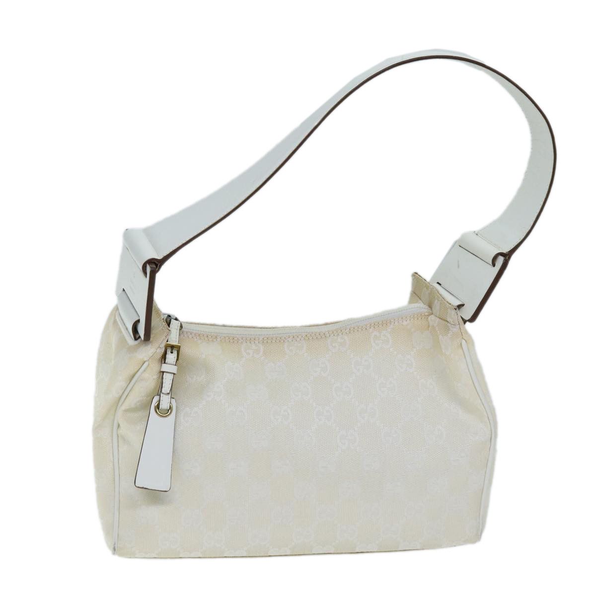 Gucci Gg Canvas White Canvas Shoulder Bag (Pre-Owned) Size ONE SIZE - 1 Thumbnail