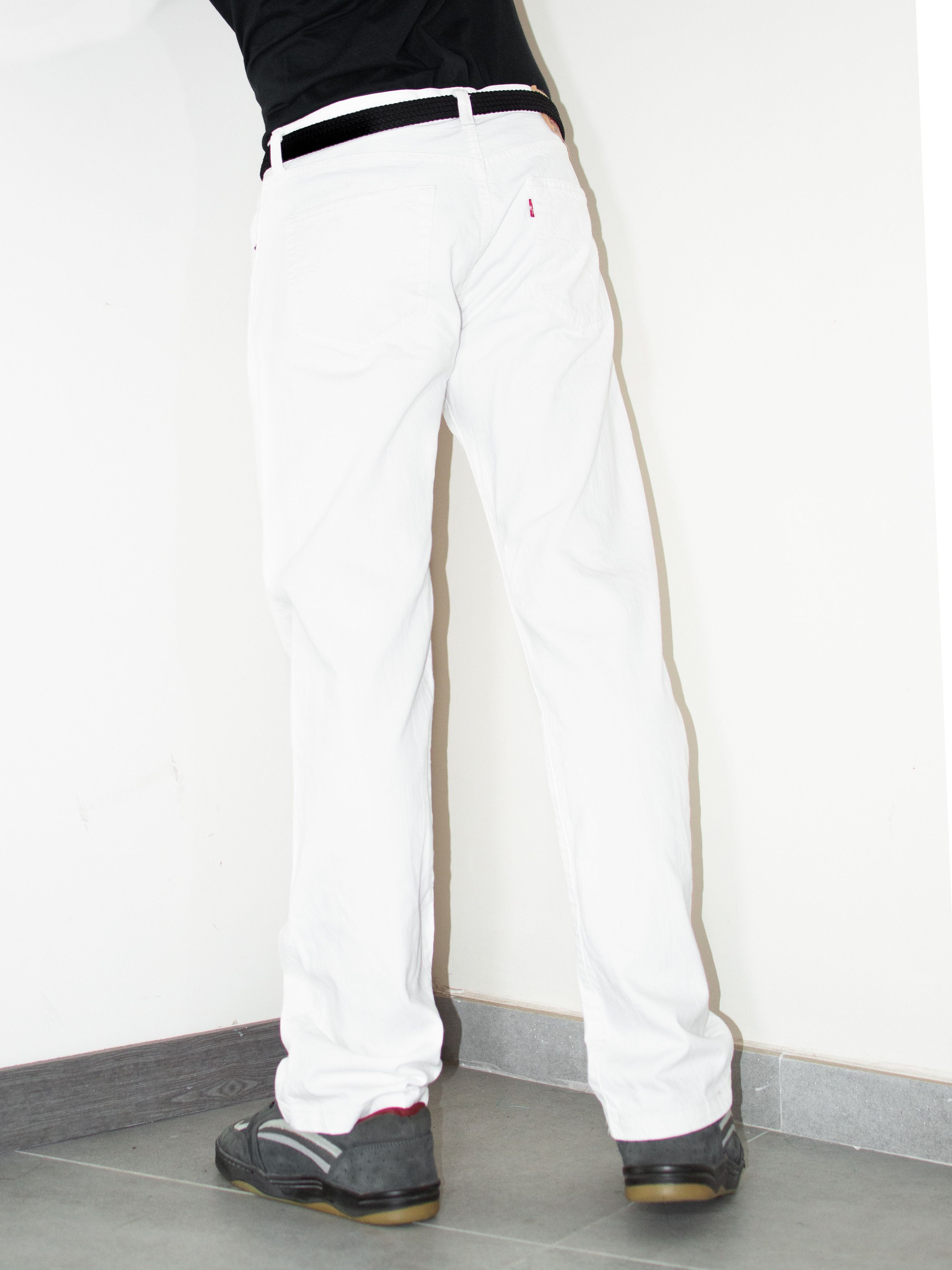 Levi's Vintage Clothing × Vintage Y2k Vintage white levi straight loose fit 501 denim Jeans Size US 32 / EU 48 - 4 Thumbnail