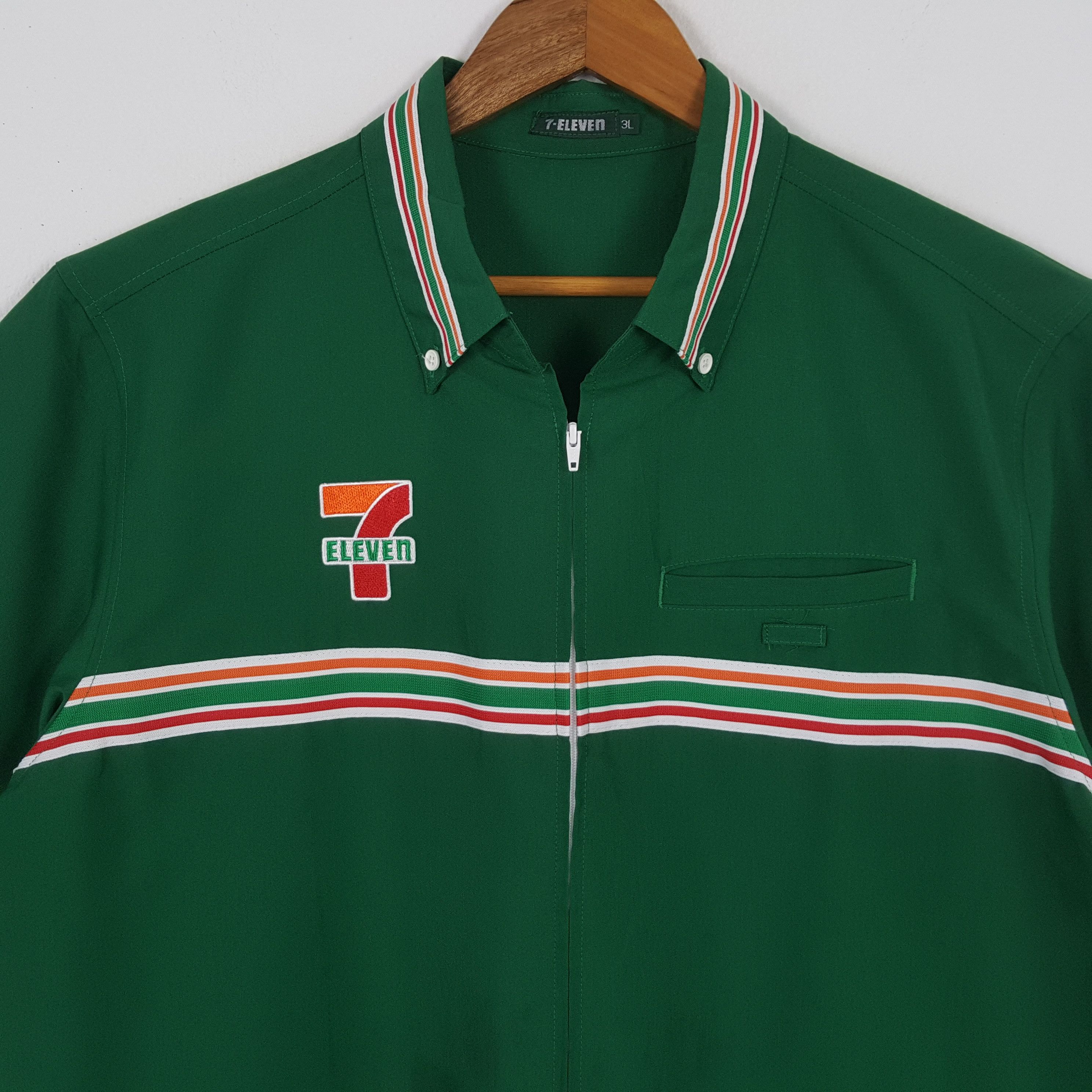 Japanese Brand × Vintage Vintage 7-ELEVEn Japanese Workers Uniform Shirt Jacket Size US M / EU 48-50 / 2 - 4 Thumbnail