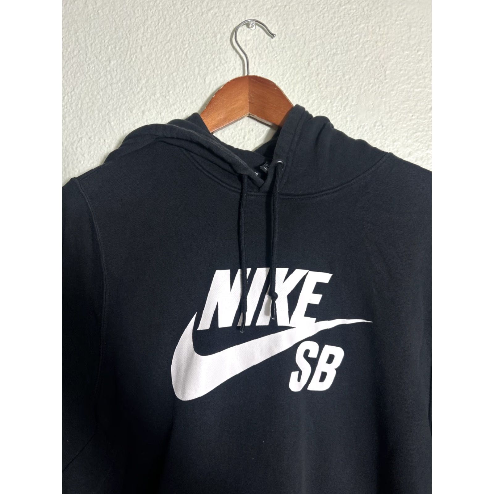 Nike Nike SB Icon Hoodie Men L Black Pullover Fleece Logo Graphic Print Cut Crew Neck Pockets Skateboarding Size US L / EU 52-54 / 3 - 4 Thumbnail