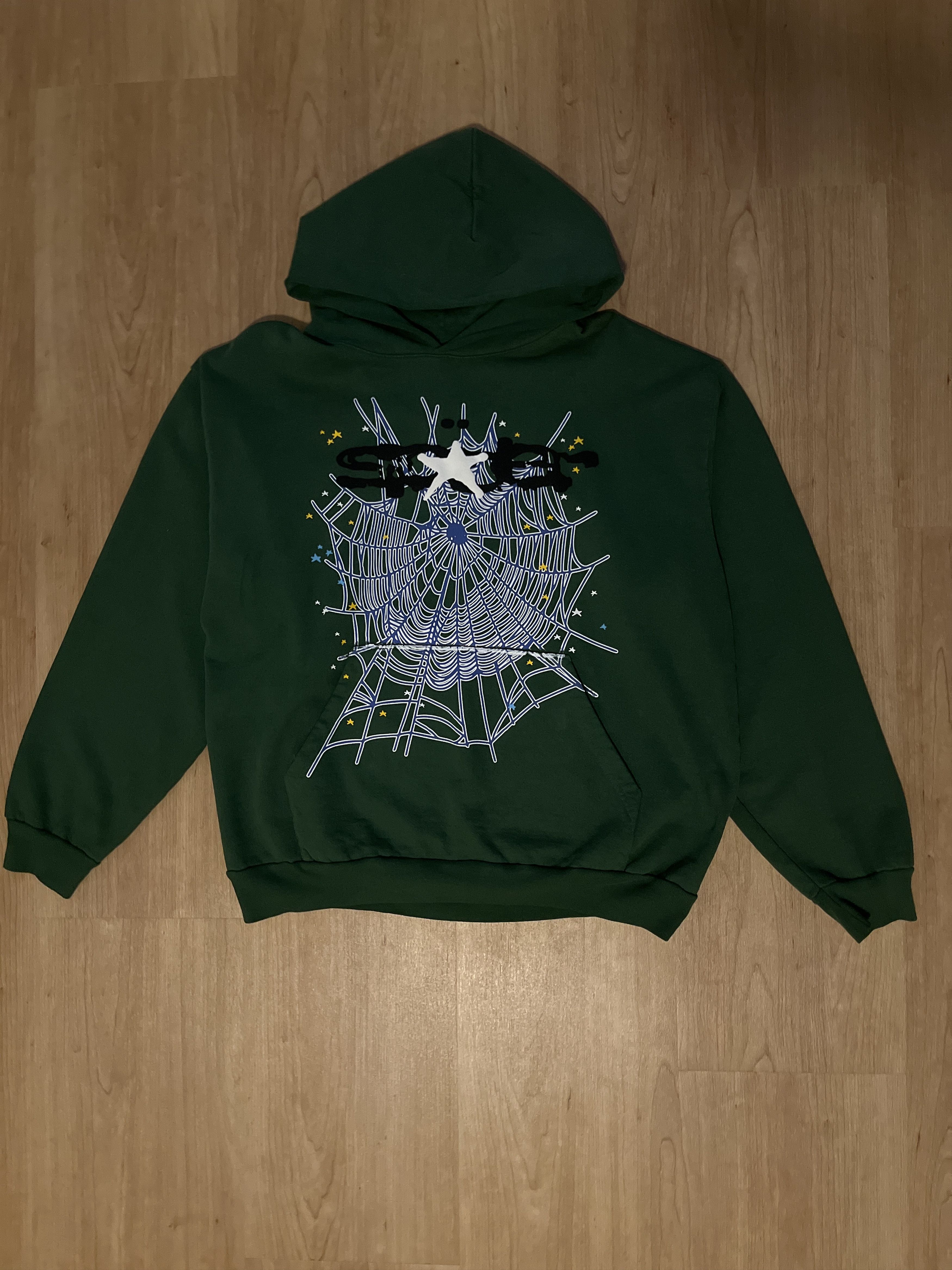 image of Spider Worldwide Sp5Der Web Hoodie in Hunter Green, Men's (Size XL)