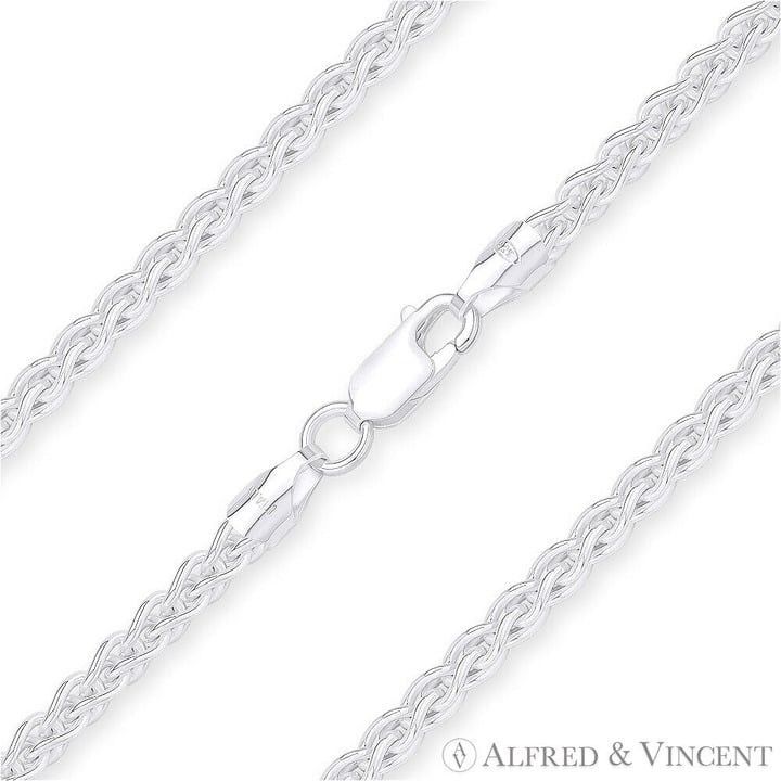 Other 3.3mm Classic Wheat Link Italian Spiga Chain Necklace Size ONE SIZE - 1 Thumbnail