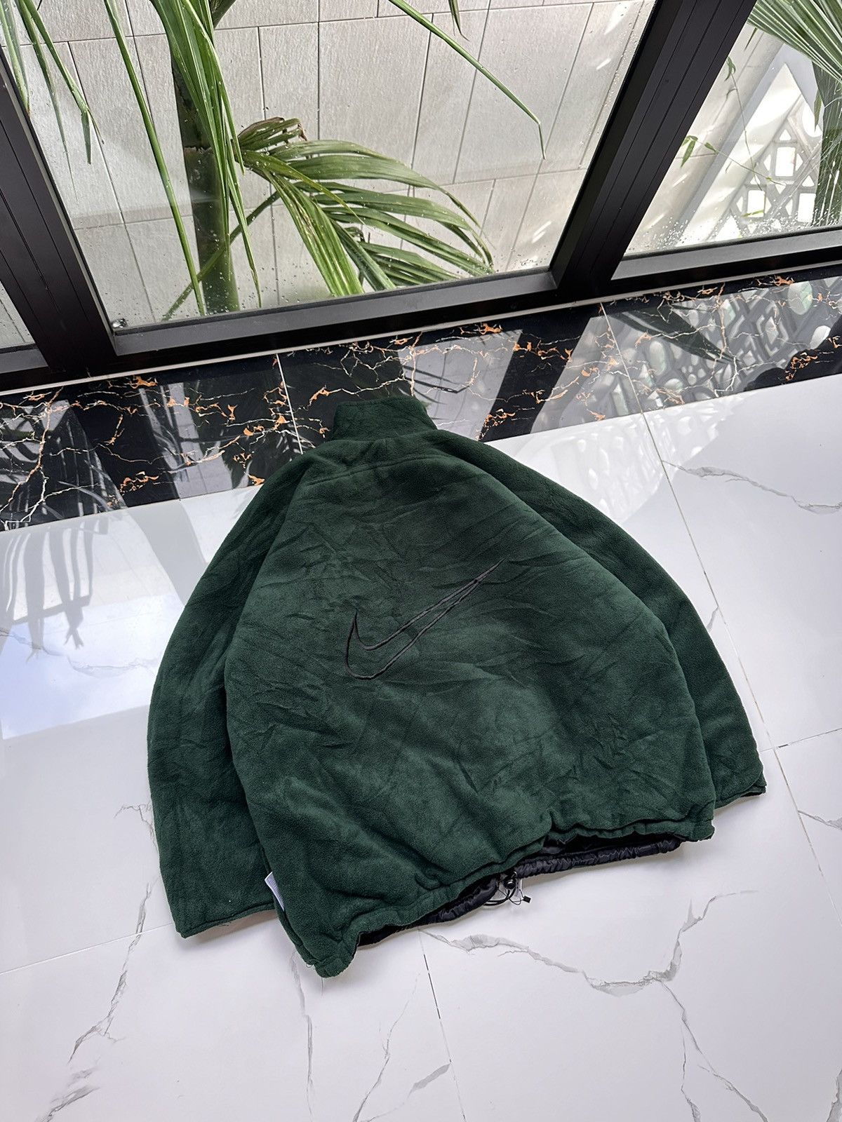 Nike × Vintage RARE! NIKE VINTAGE REVERSIBLE BIG SWOOSH TEDDY SHERPA JACKET Size US XL / EU 56 / 4 - 8 Thumbnail